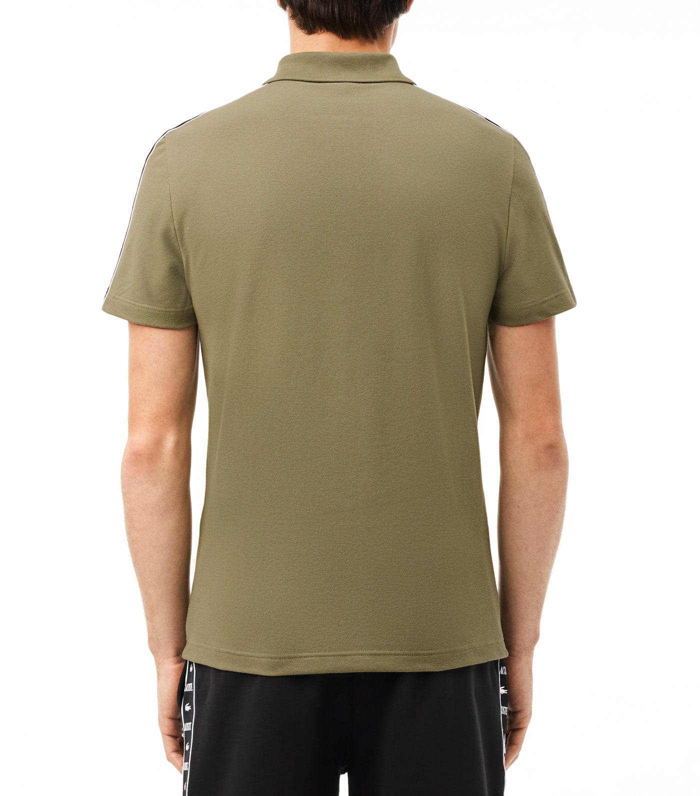 Regular Fit Logo Stripe Polo Shirt Khaki