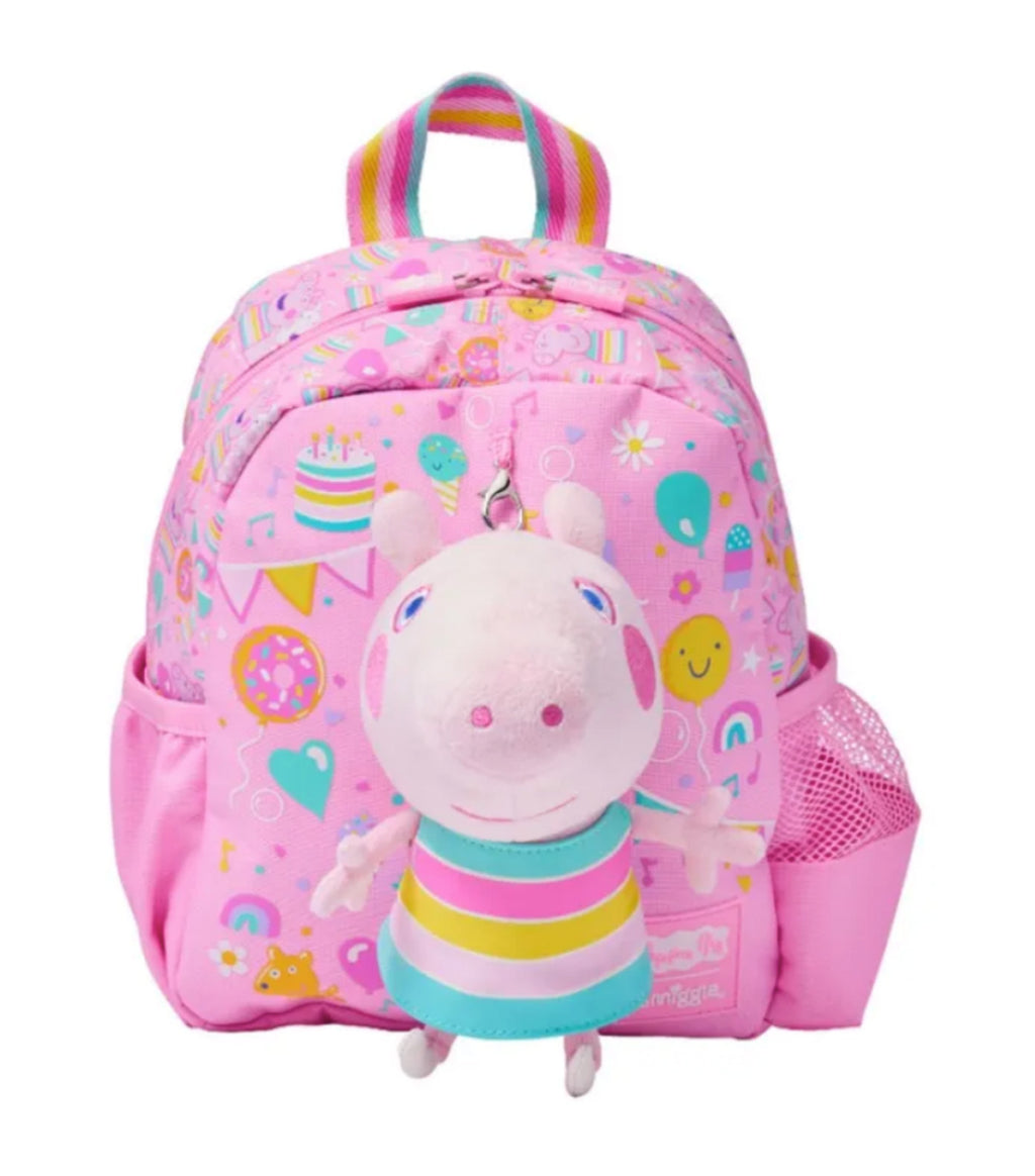 Smiggle Peppa Pig Teeny Tiny Backpack with Detachable Plush Toy