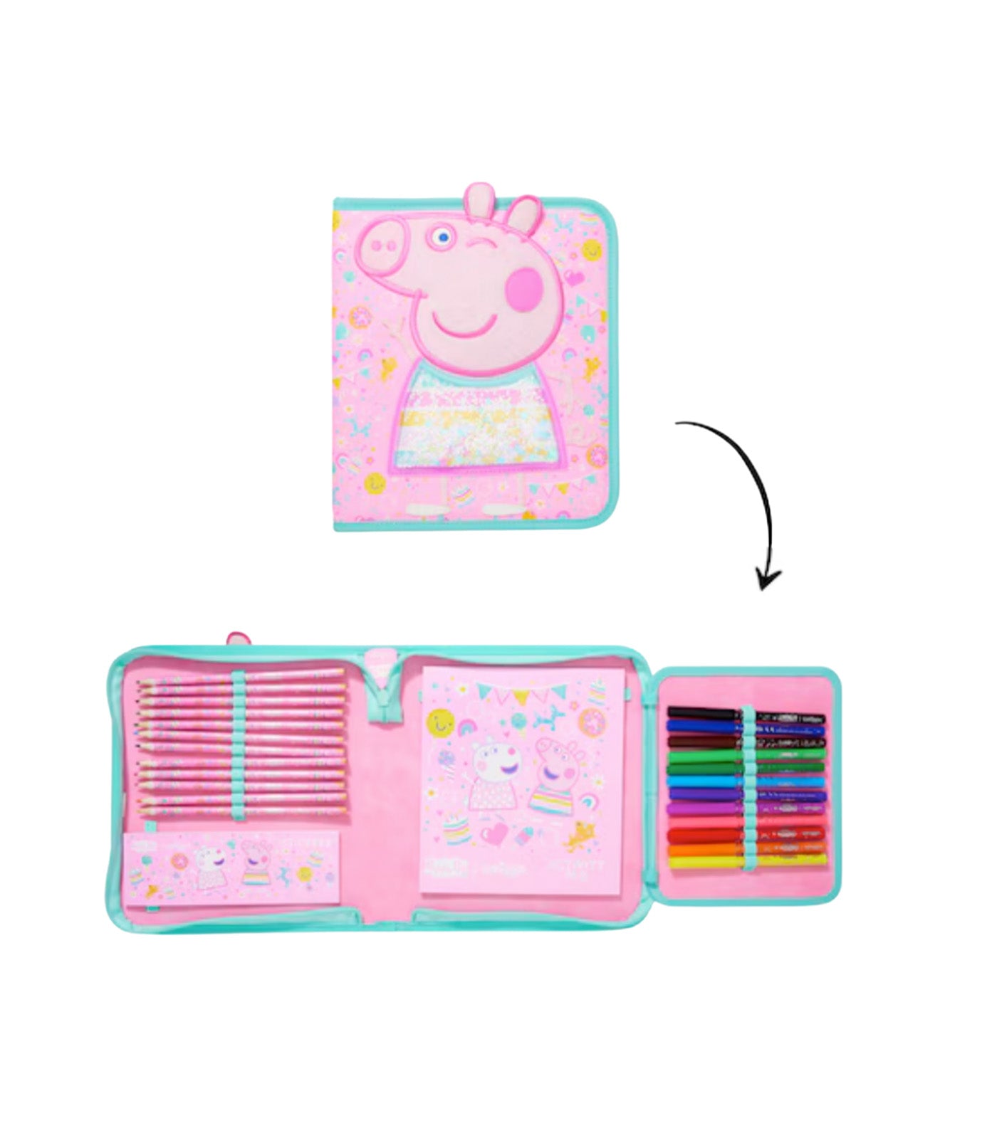 Peppa Pig Zip It Stationery Gift Pack