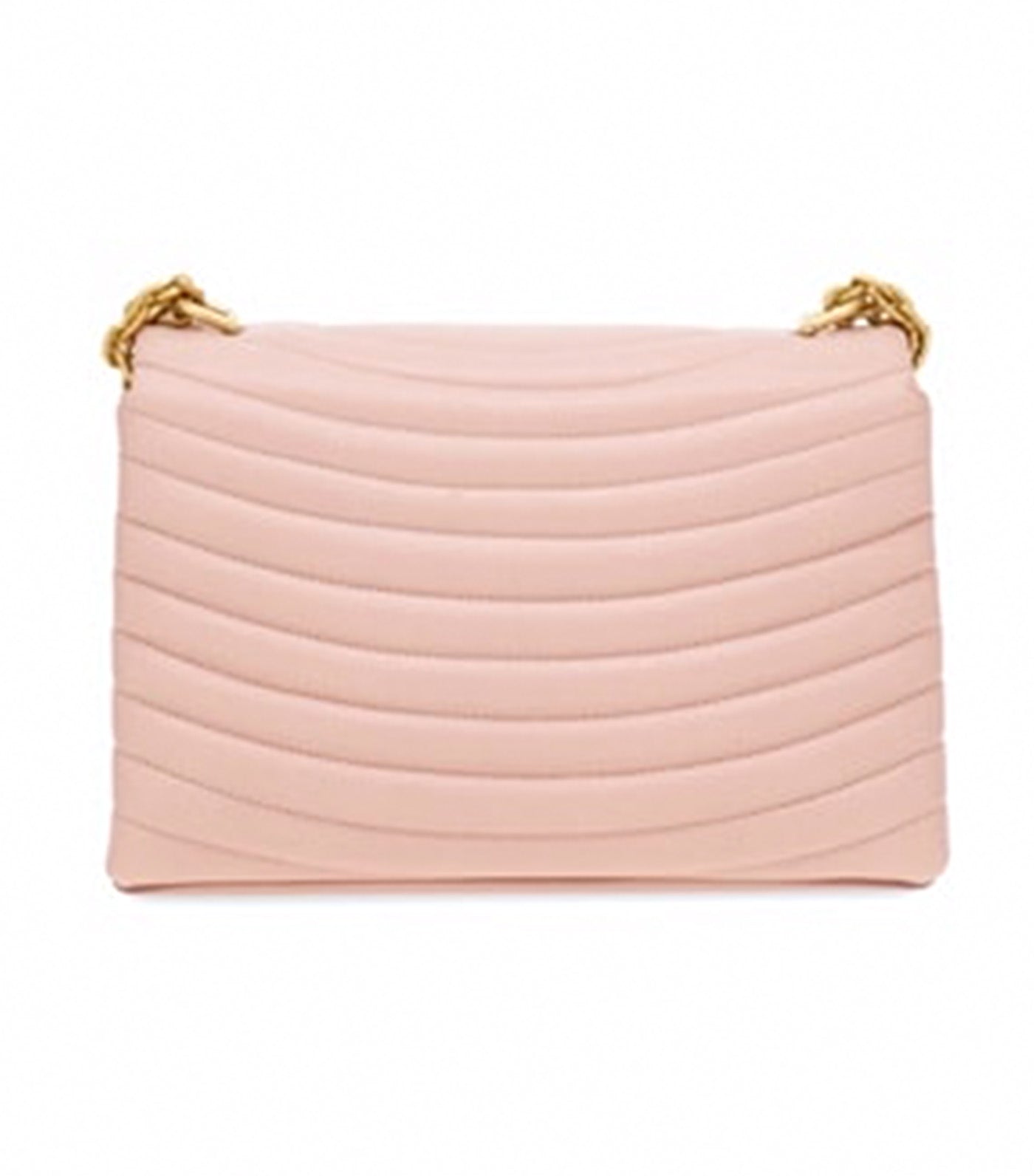 Quilted Shoulder Bag (M) Calfskin Pink