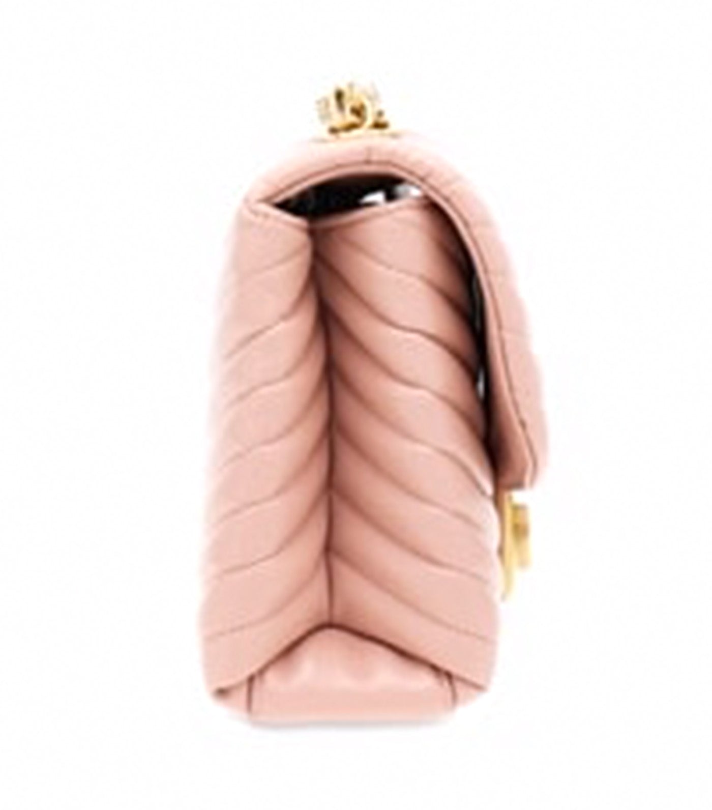 Quilted Shoulder Bag (M) Calfskin Pink