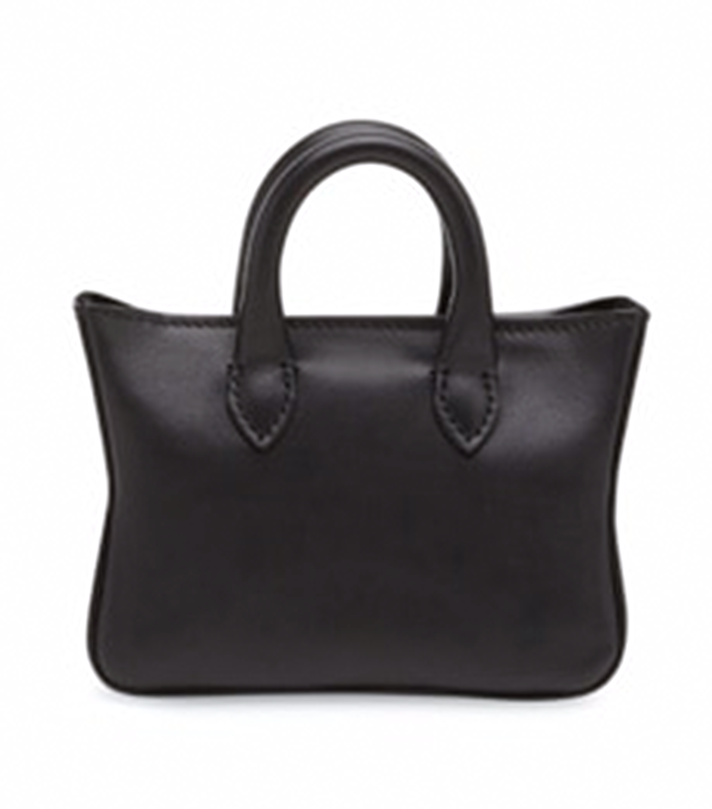 Tote Mini Charm Calfskin Black