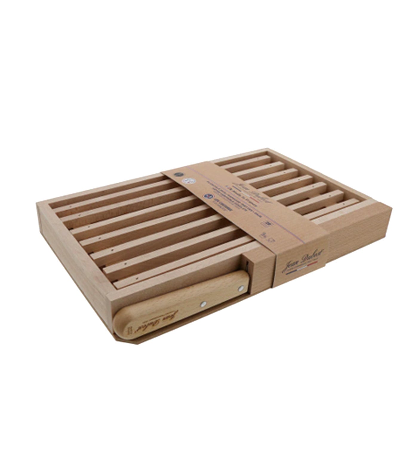 Bread Board with Crumbs Collector and Bread Knife Tray