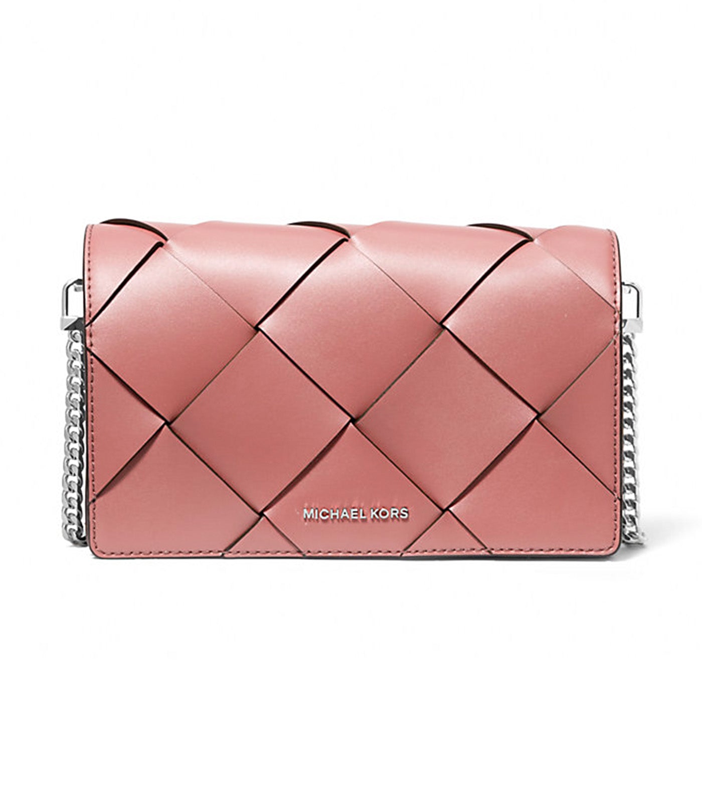 Jet Set Medium Woven Leather Crossbody Bag