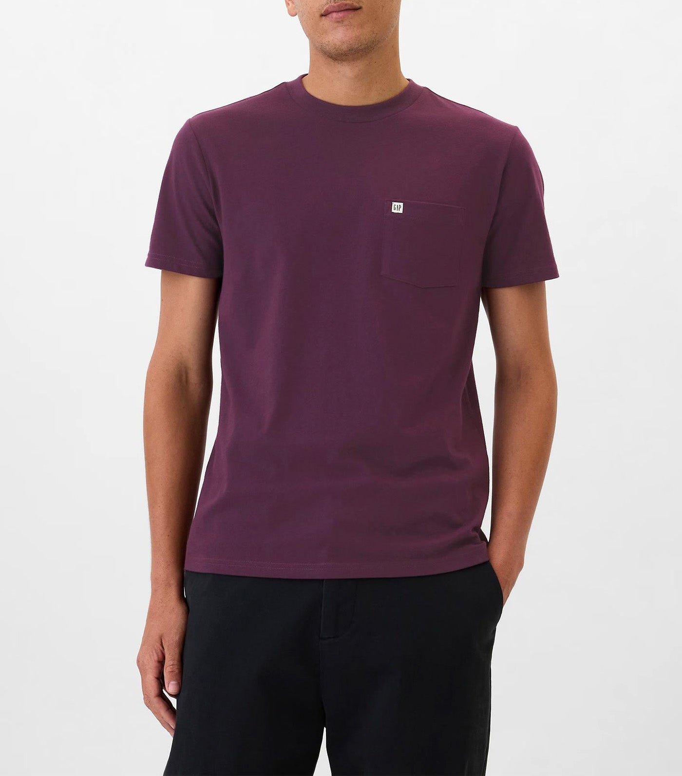 Organic Cotton Pocket T-Shirt Purple Ray 414