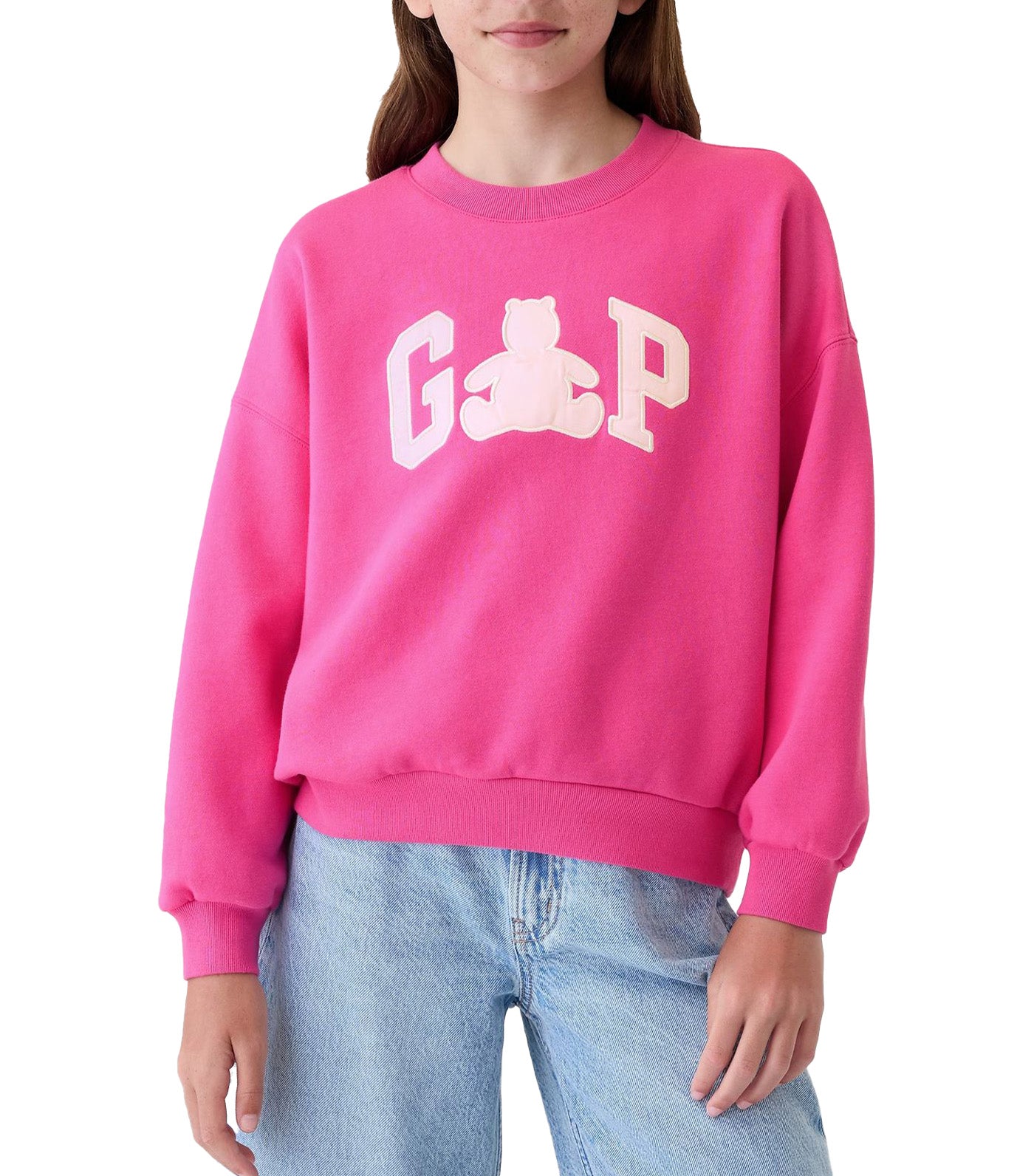 Brannan Bear Logo Sweatshirt Happy Pink