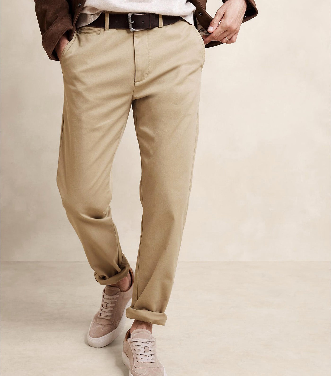 Slim Authentic-Stretch Chino Khaki