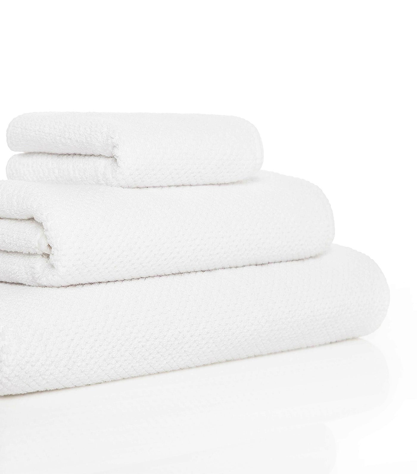 Bee Waffle Towels White