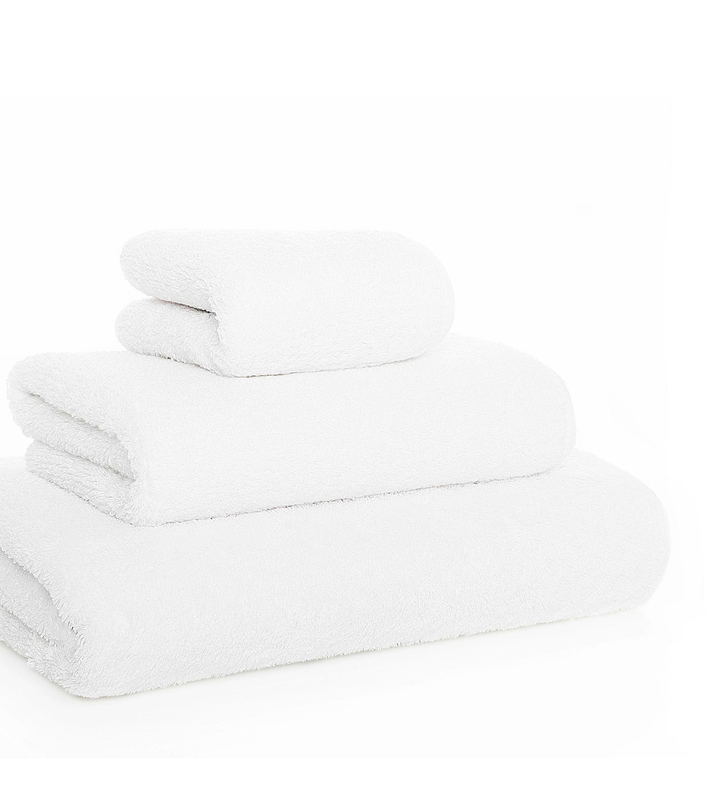 Long Double Loop Towels White