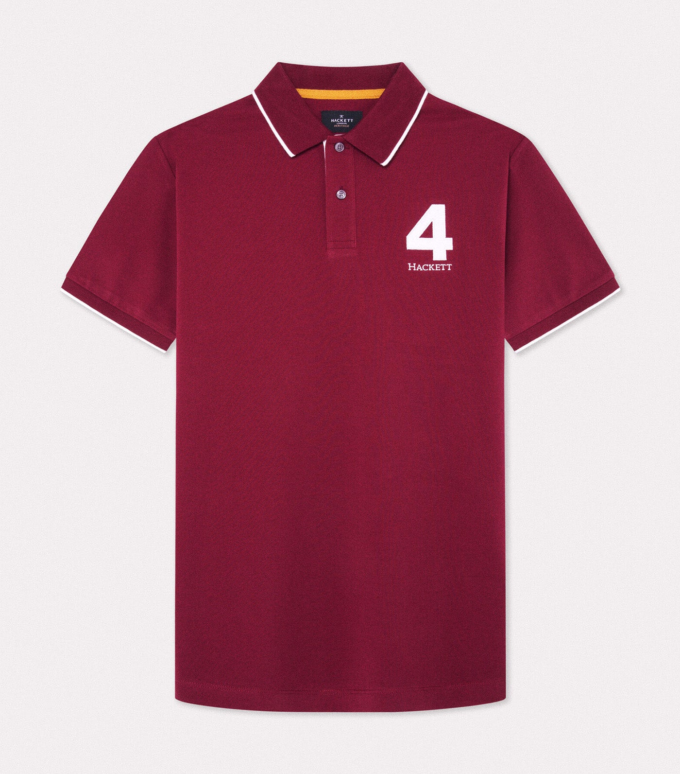 Heritage Number Polo Winter Red