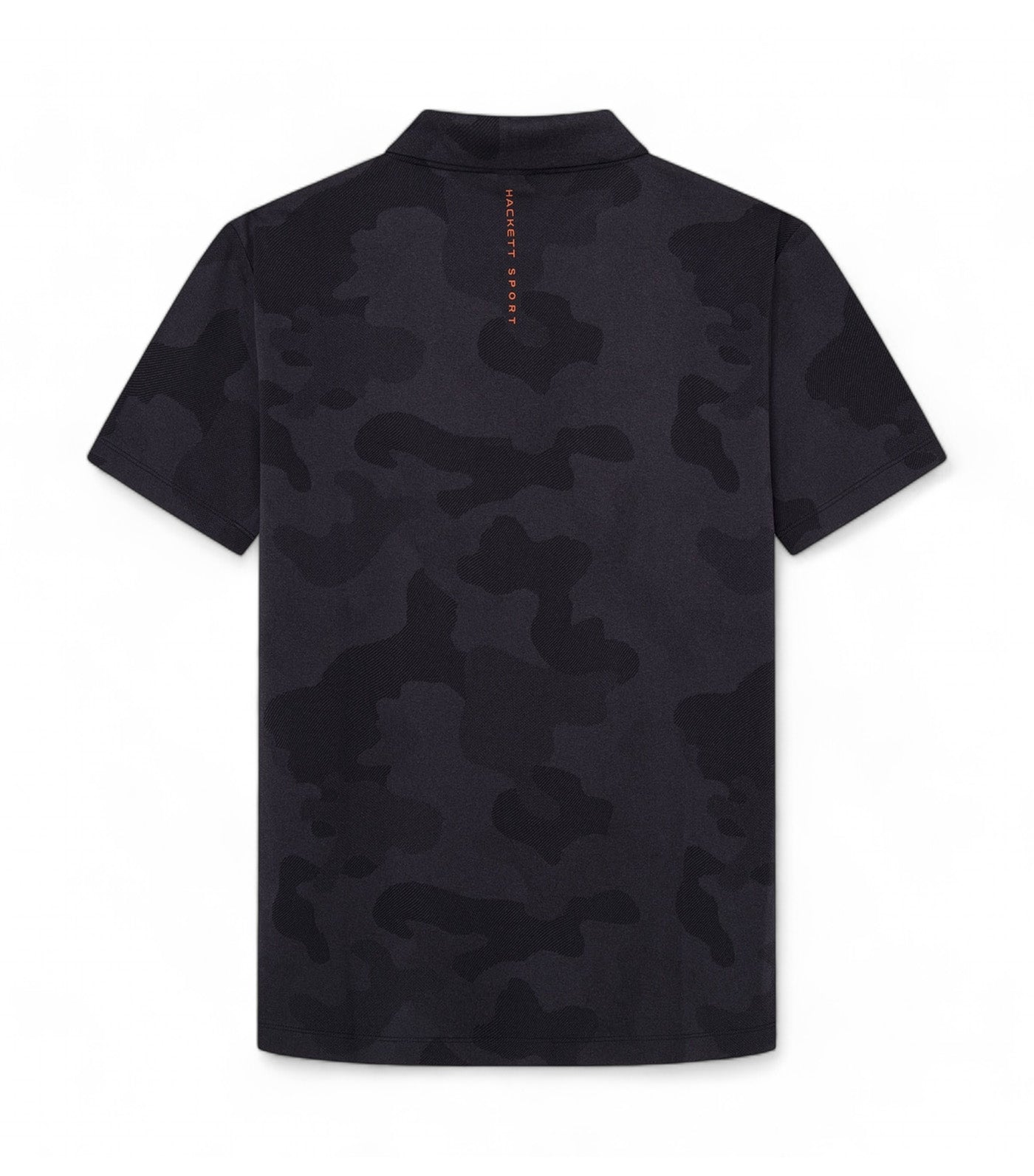 Camo Print Polo Black