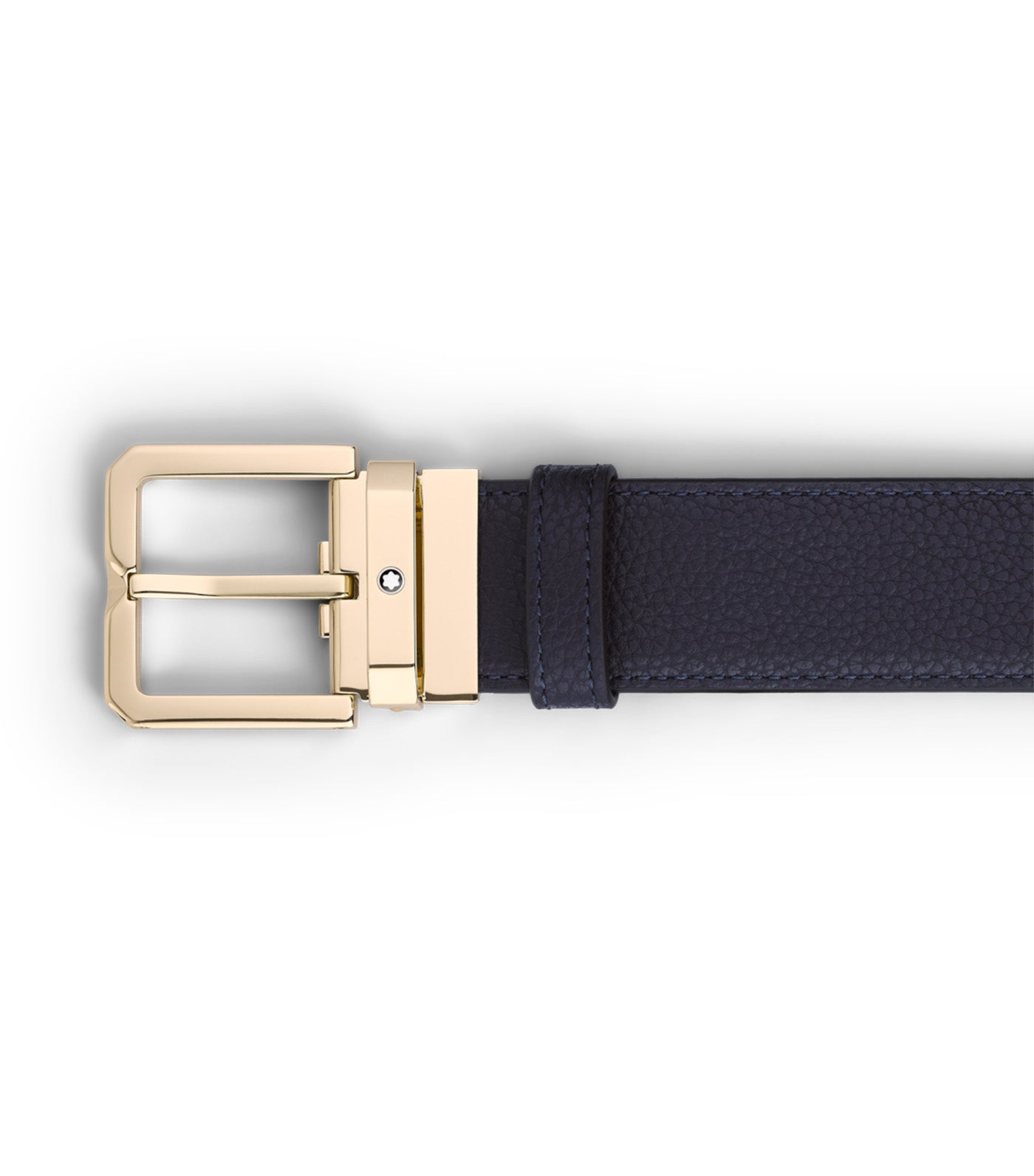 35mm Reversible Leather Belt Night Blue/Black