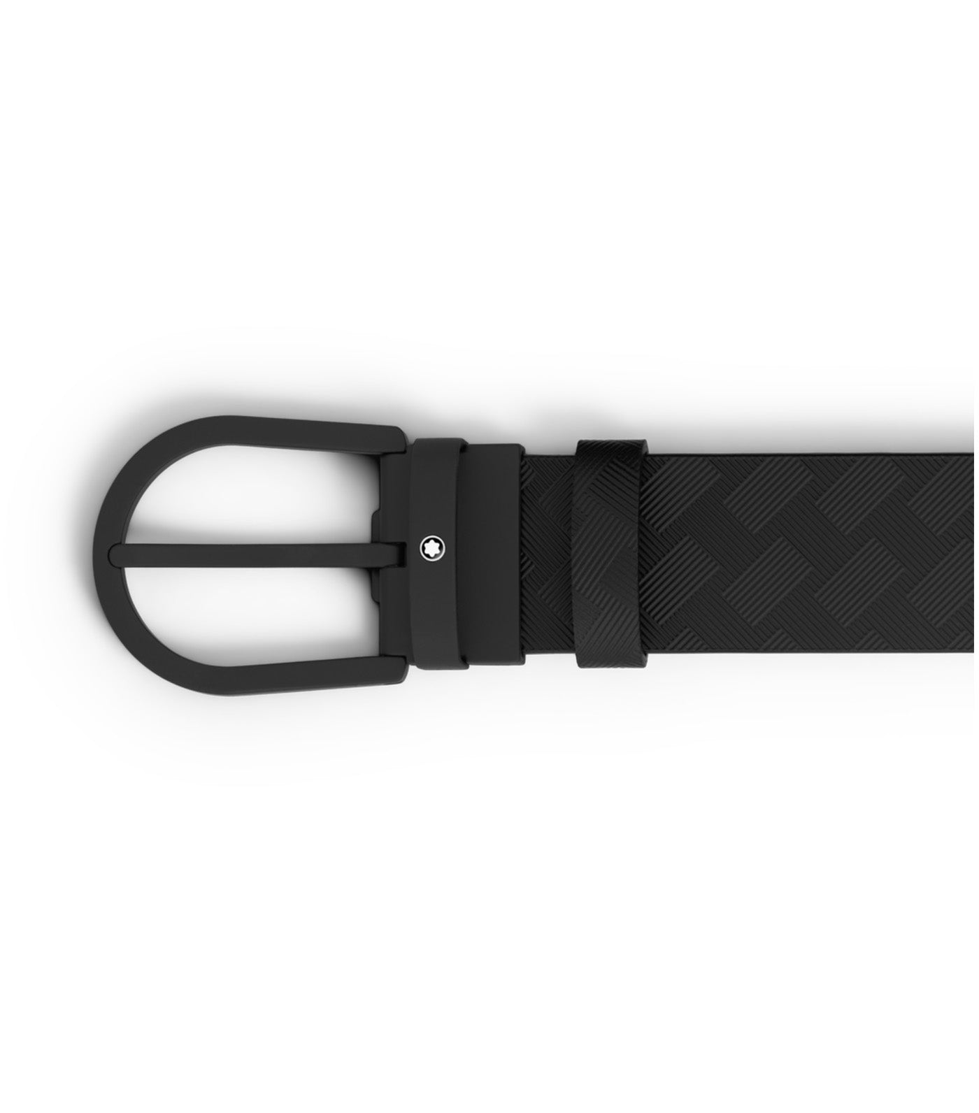 Horseshoe Buckle 35mm Extreme 3.0 Printed Leather Belt Black