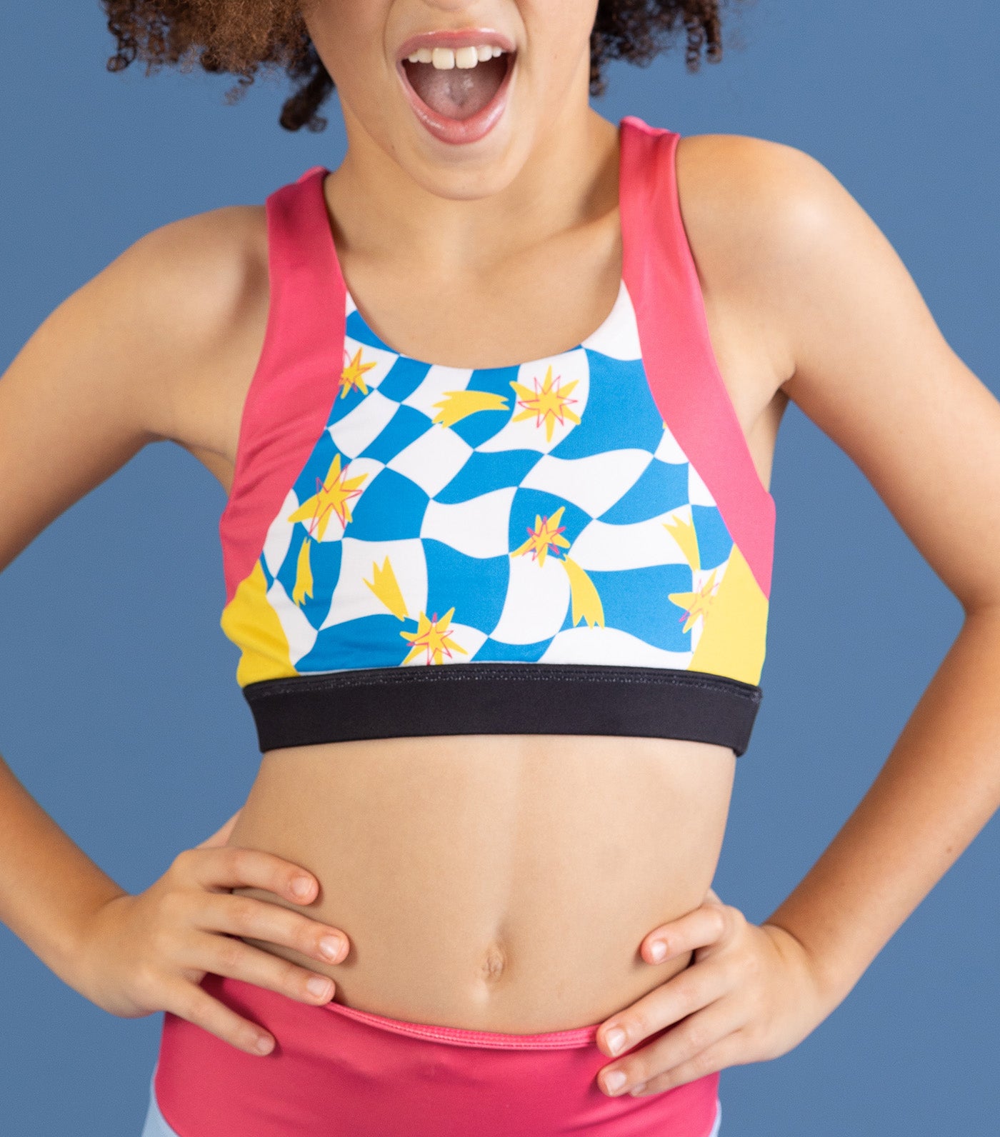 Racer Shooting Star Bra Red/Blue