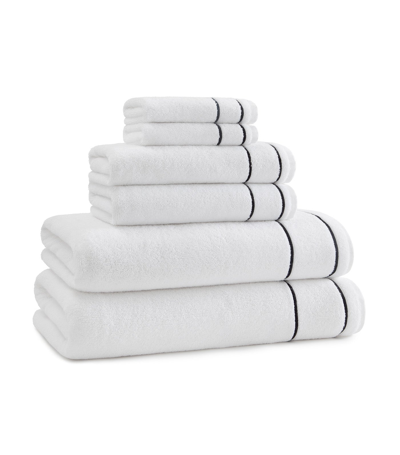 Newbury Towels White/Black