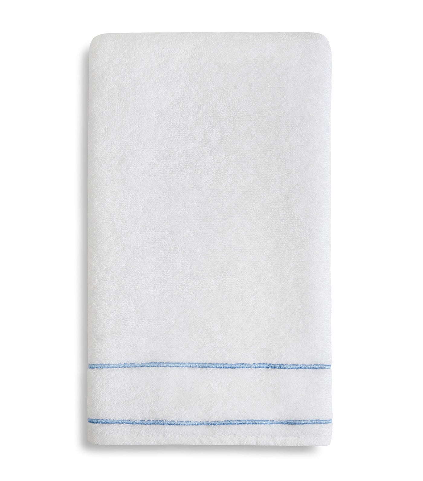 Newbury Towels White/Periwinkle