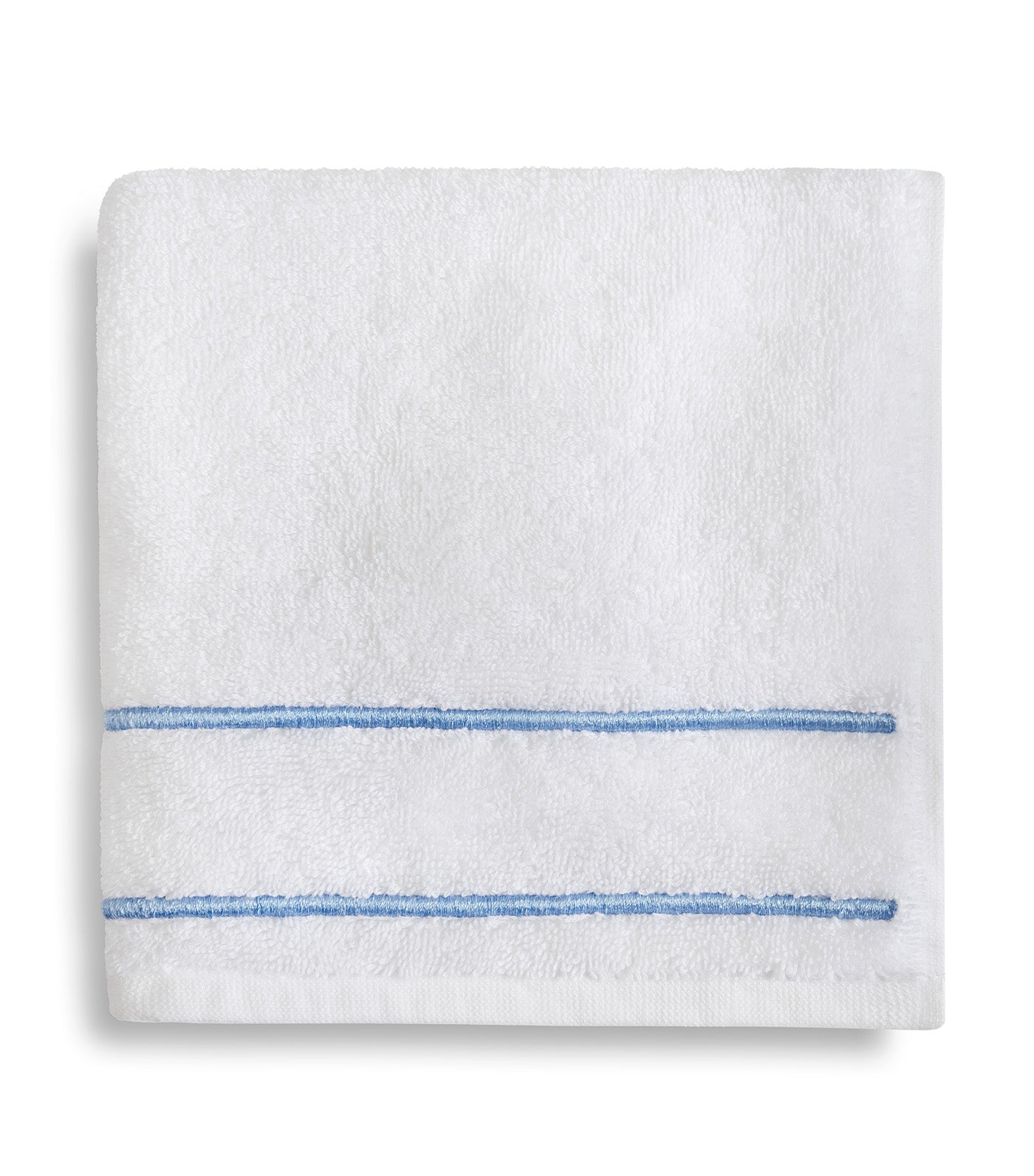 Newbury Towels White/Periwinkle