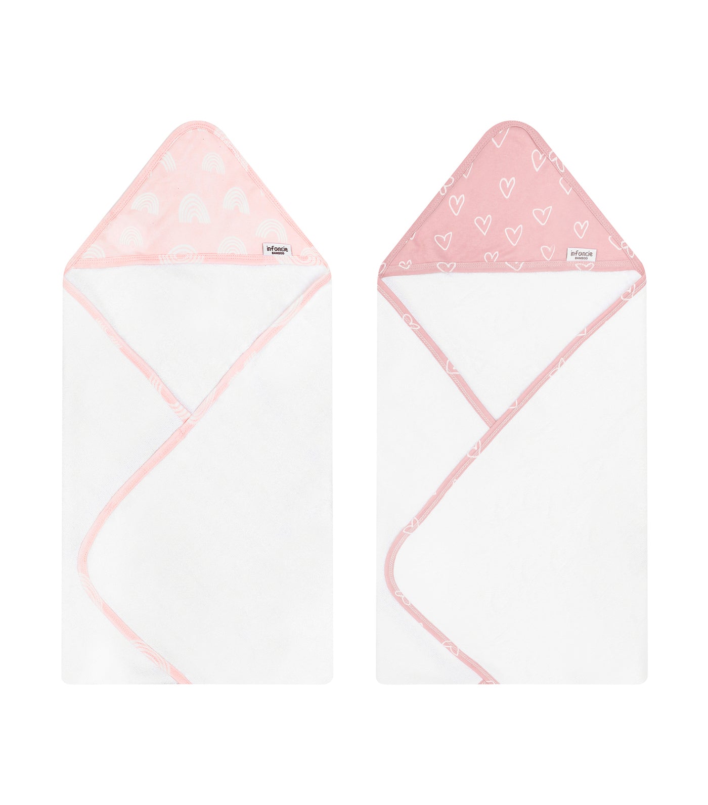 2 Pieces Bamboo Hooded Towel 75cm