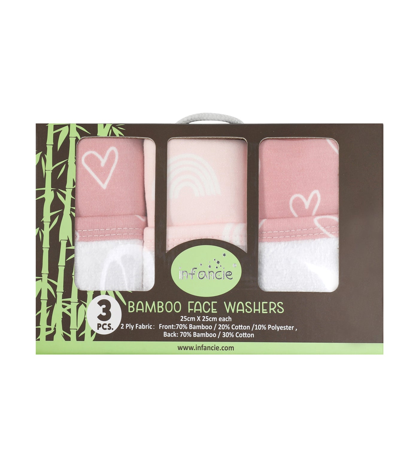 3pcs Bamboo Wash Cloth