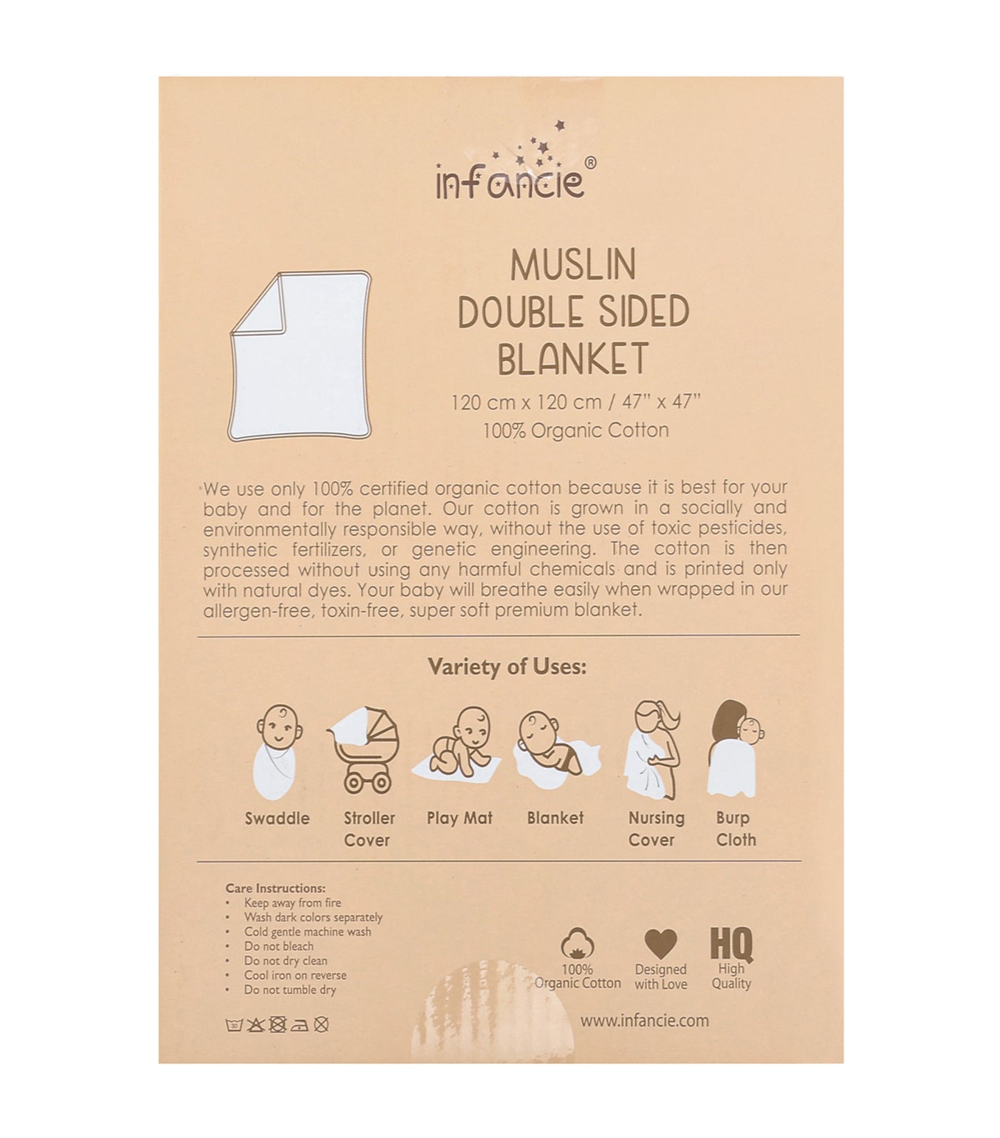 Muslin Double Sided Blanket