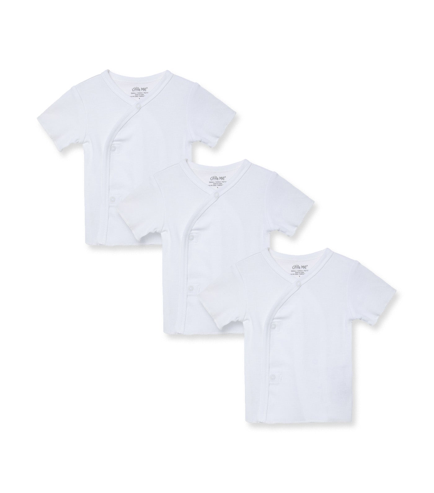 Snap Side Tee Shirt White