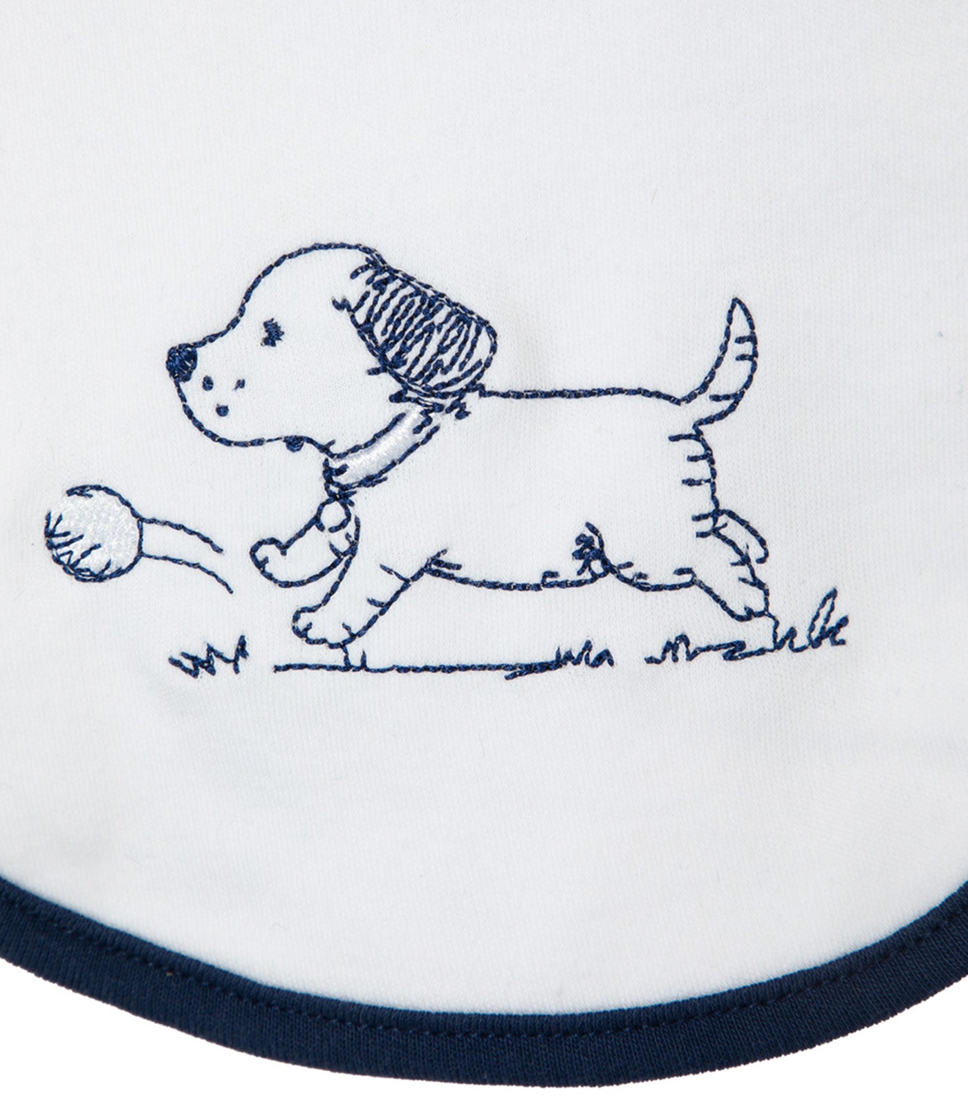 Puppy Toile Gift Box Blue Print