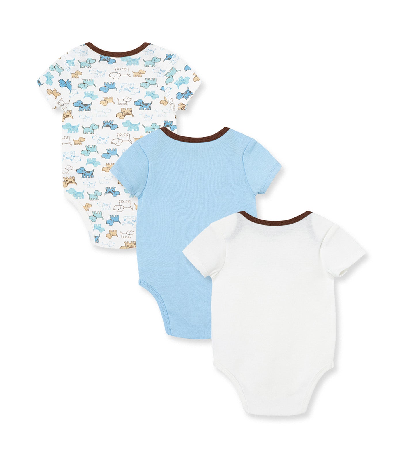 Cute Puppies 3-pack Bodysuit Blue Multi