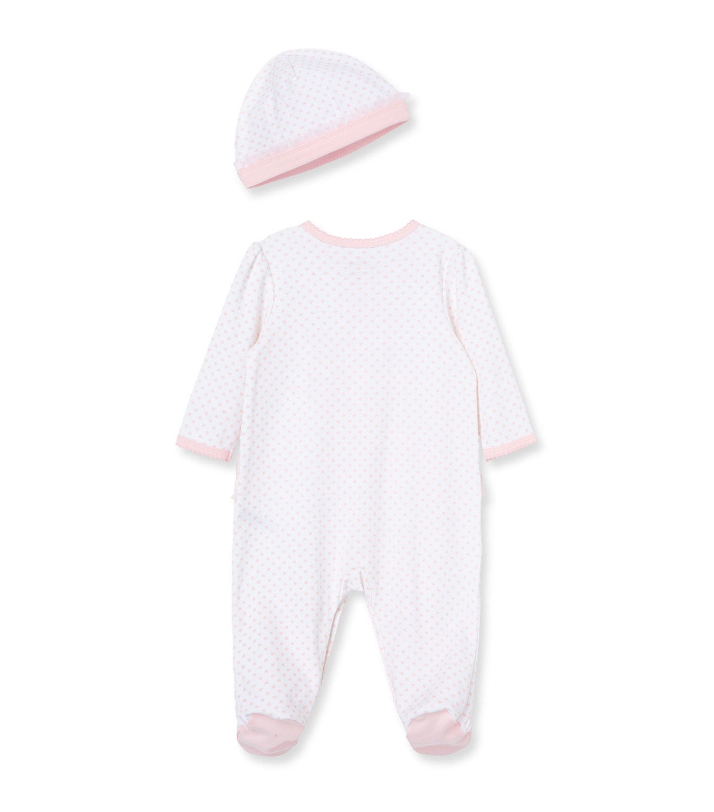 Prima Ballerina Footie & Hat White/Pink