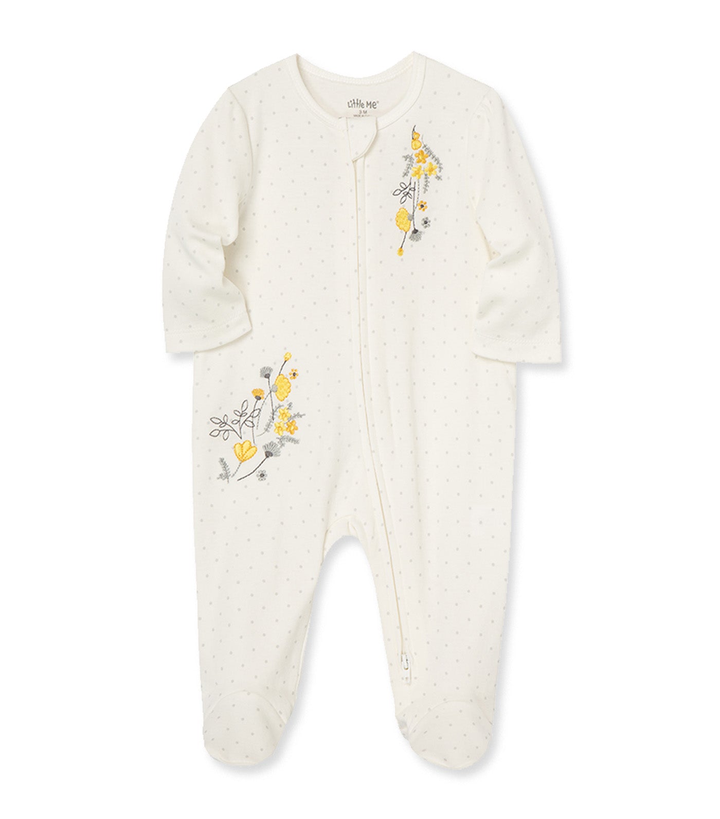 Primrose Footie Ivory