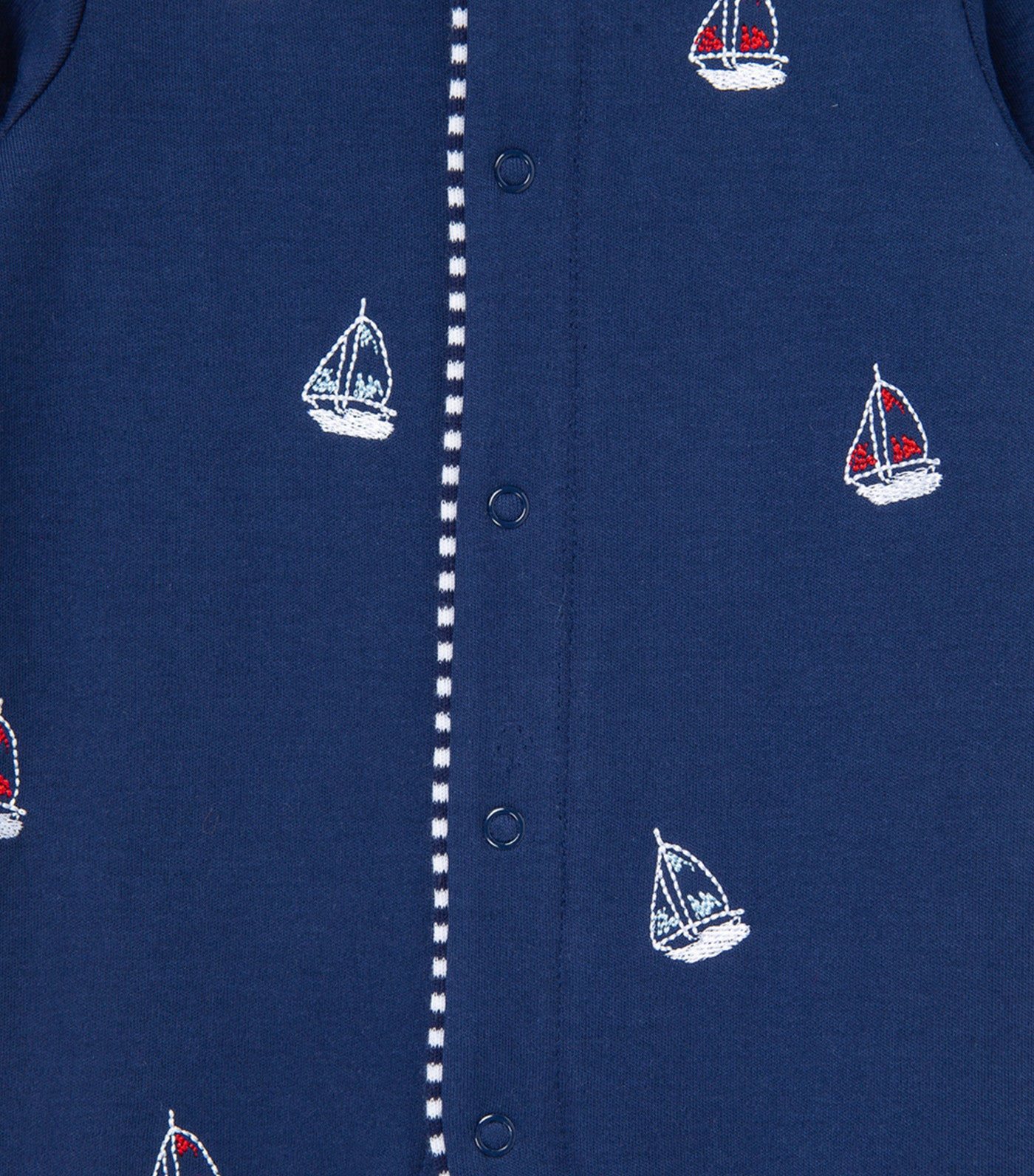 Sailboats Footie-Hat Navy