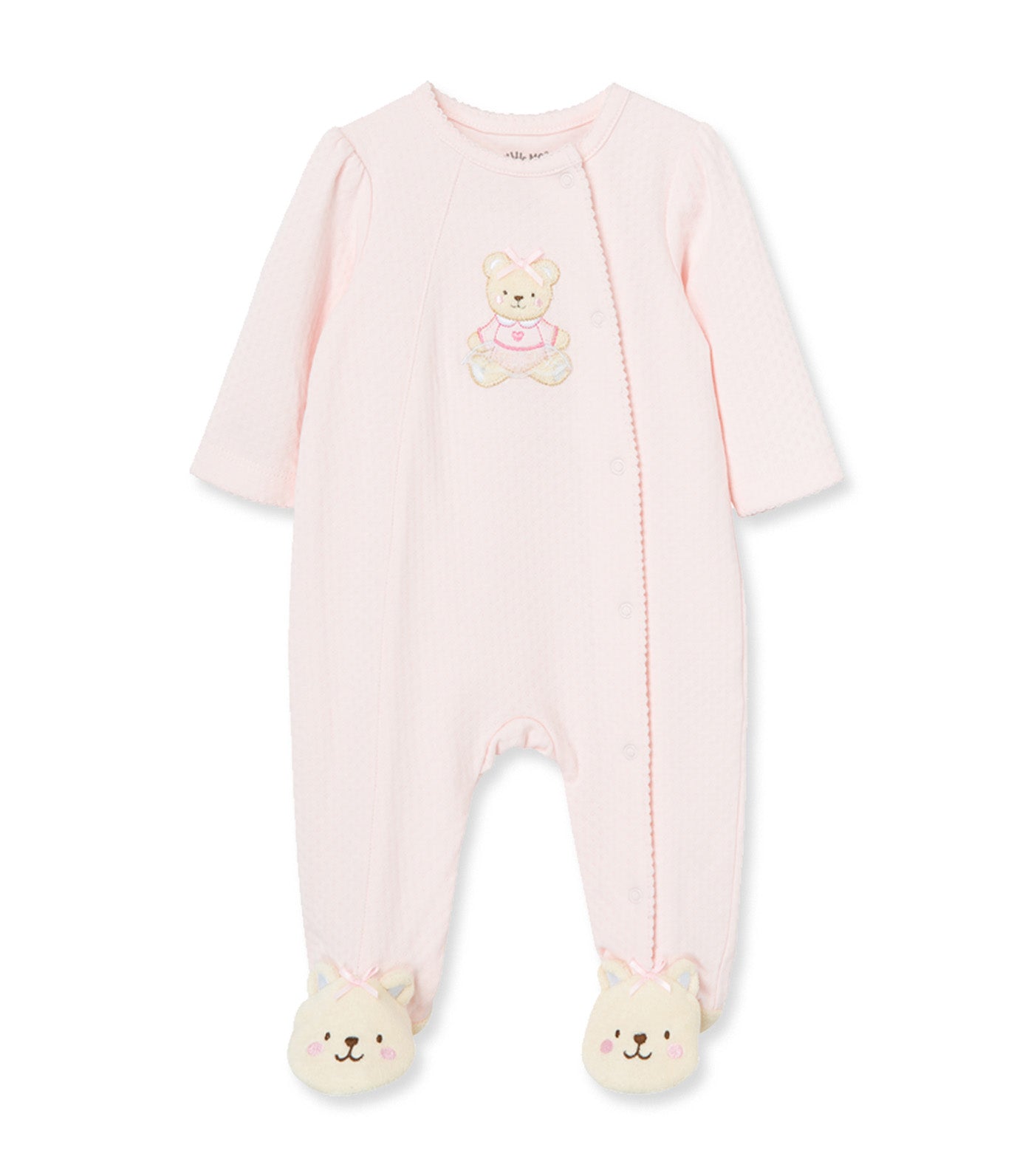 Sweet Bear Footie Light Pink