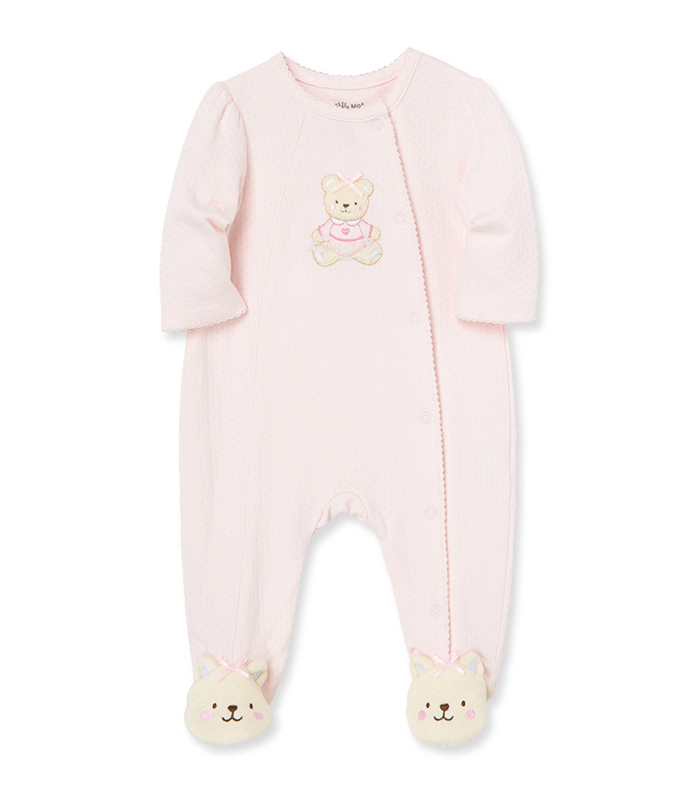 Sweet Bear Footie Light Pink