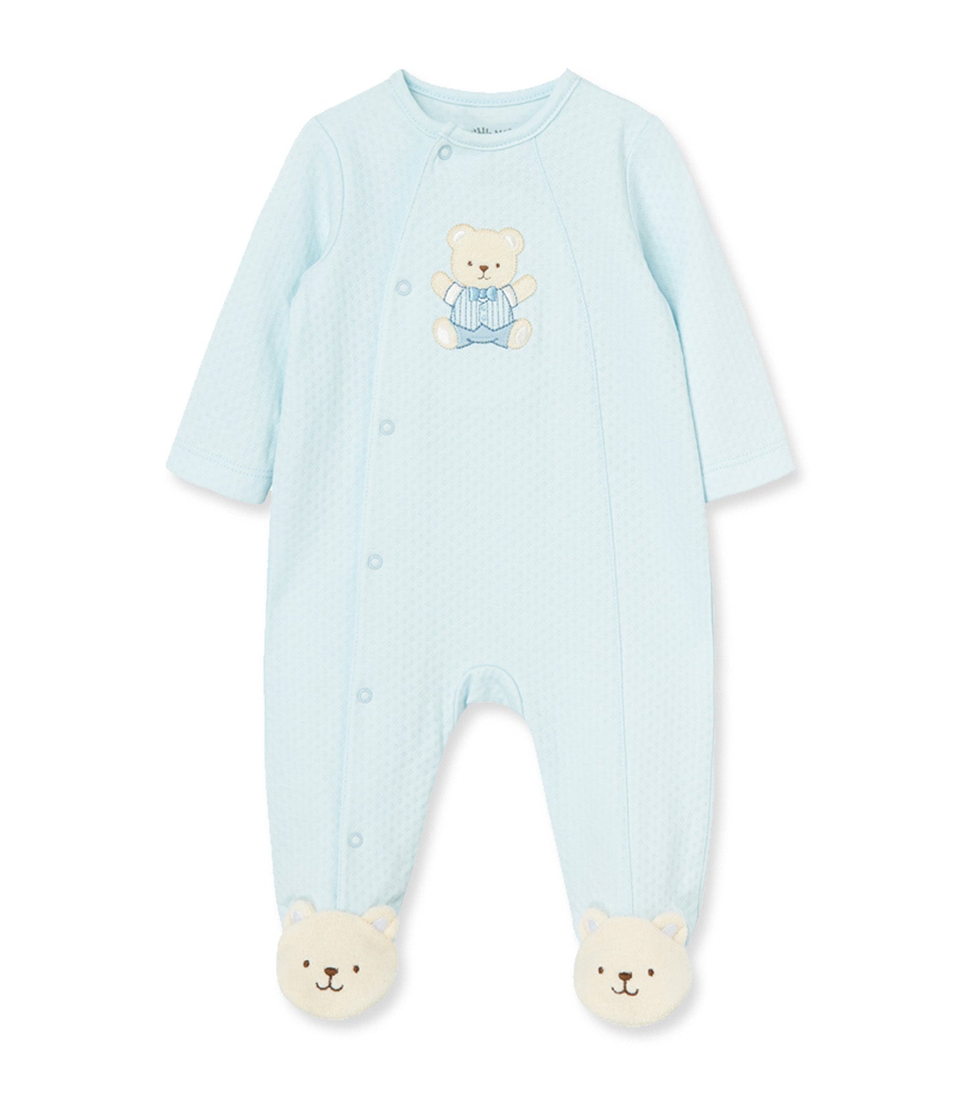 Cute Bear Footie Light Blue