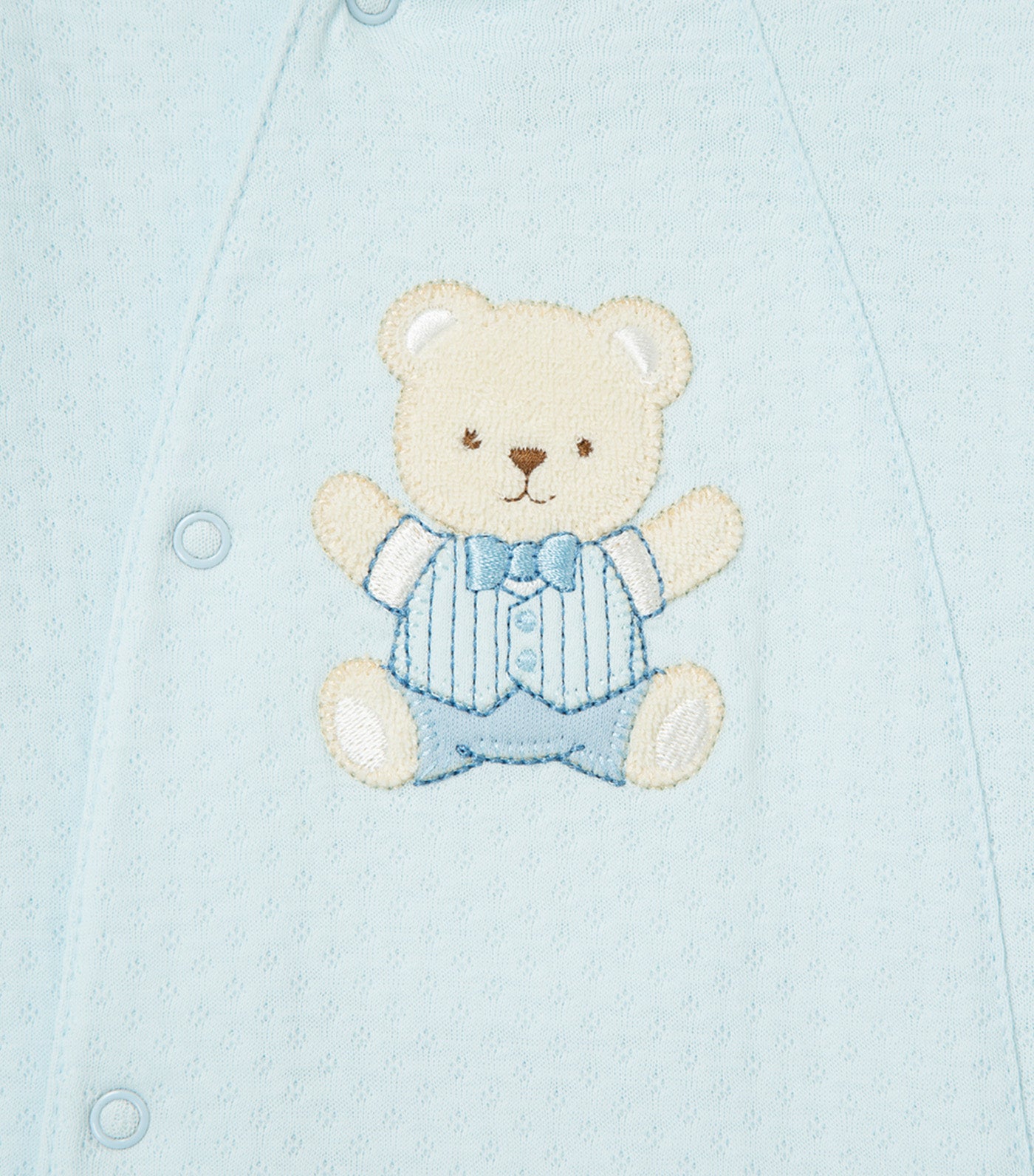 Cute Bear Footie Light Blue