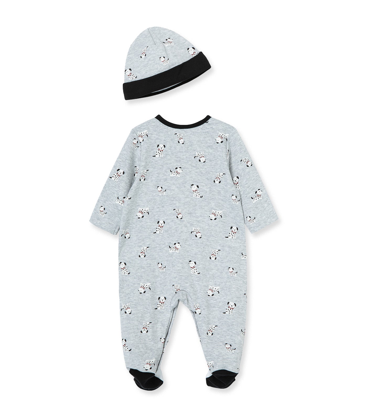 Dalmatian Footie-Hat Gray Heather Multi