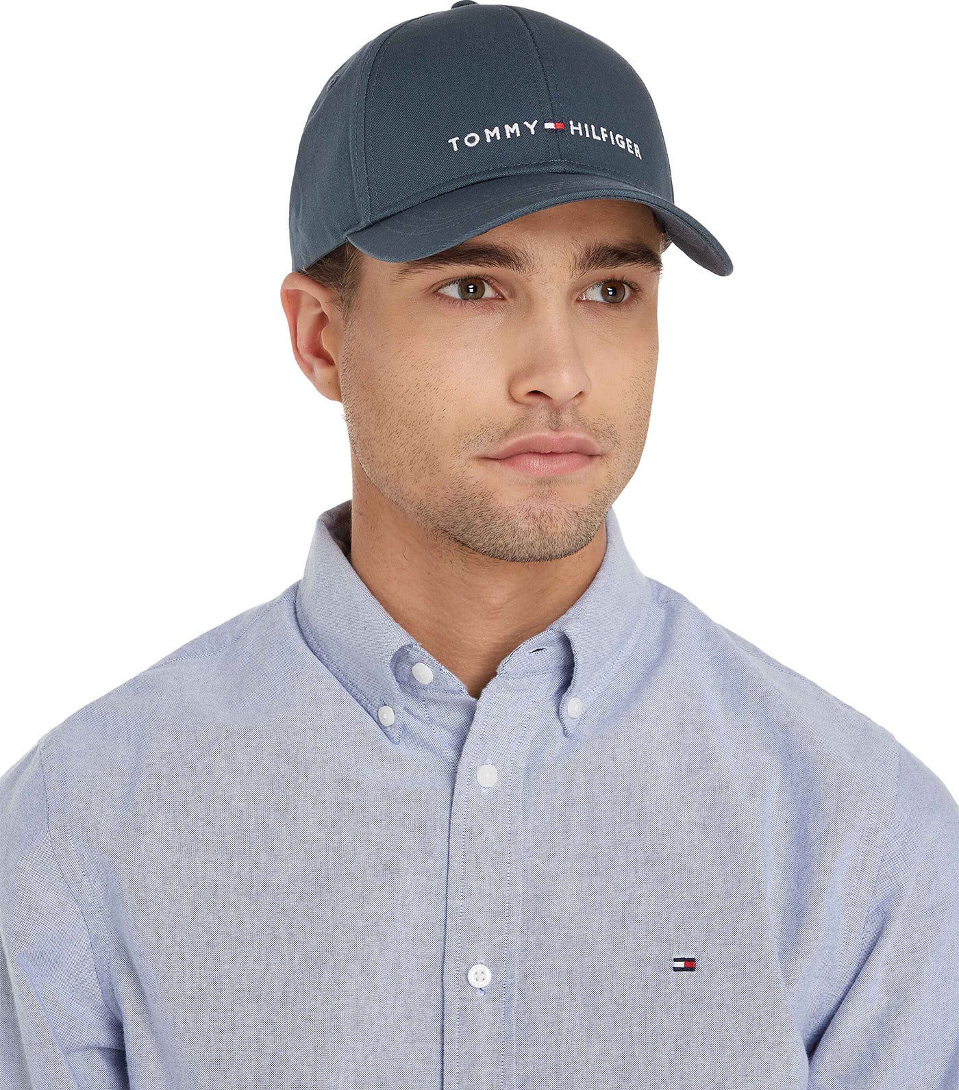 Foundation Cotton 6 Panel Cap Military Denim