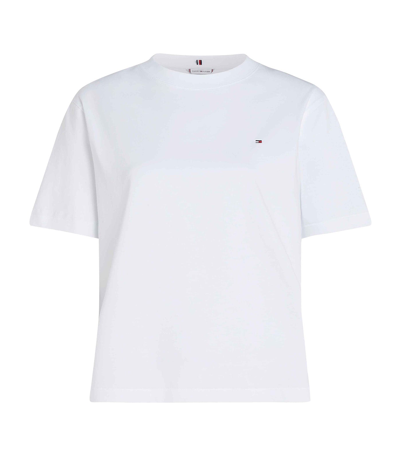 Women's Modern Relaxed Flag Crew-Neck Tee The Optic White