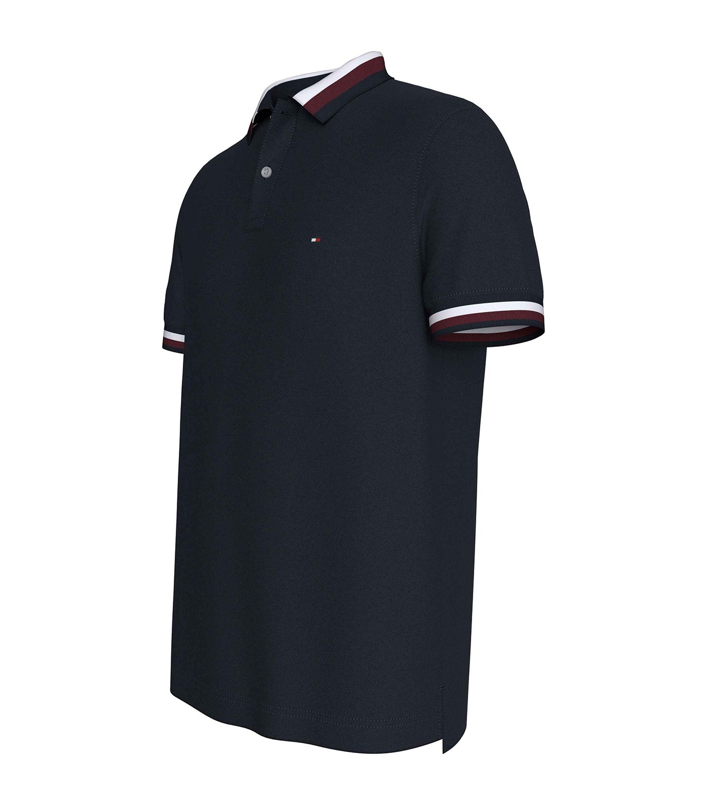 Men's Two Tone Shadow Collar Regular Polo Desert Sky