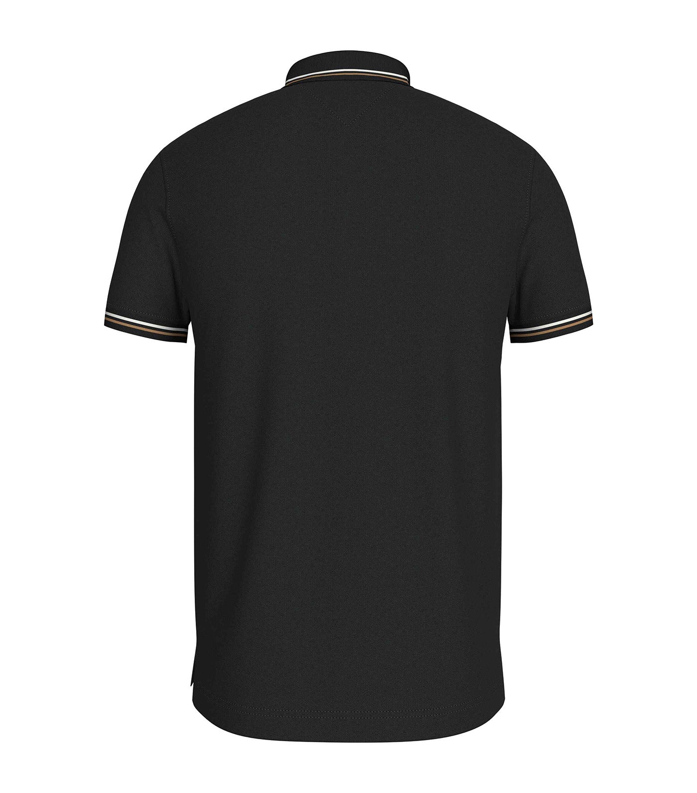 Men's Tipped Slim Fit Polo Black