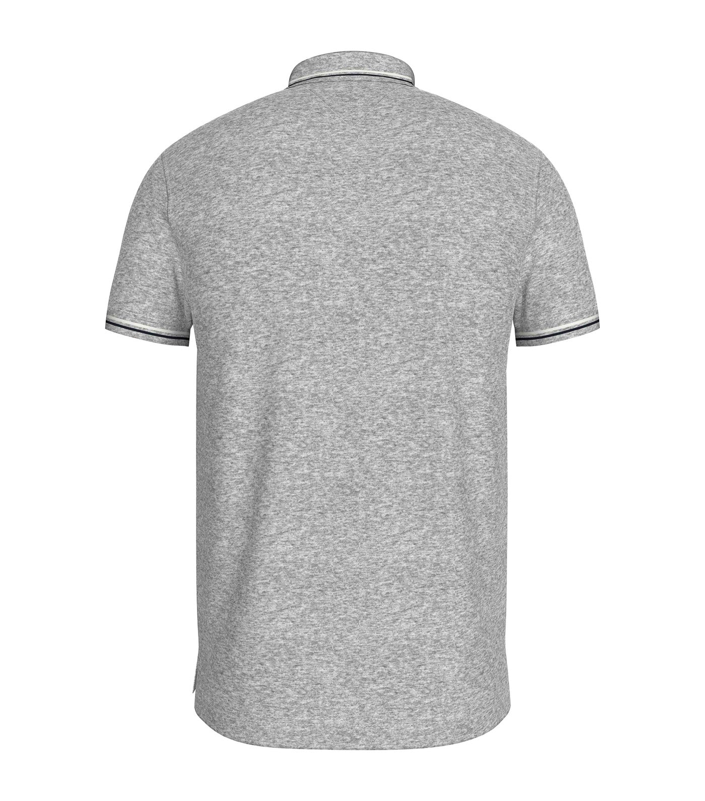 Men's Tipped Slim Fit Polo Light Gray Heather