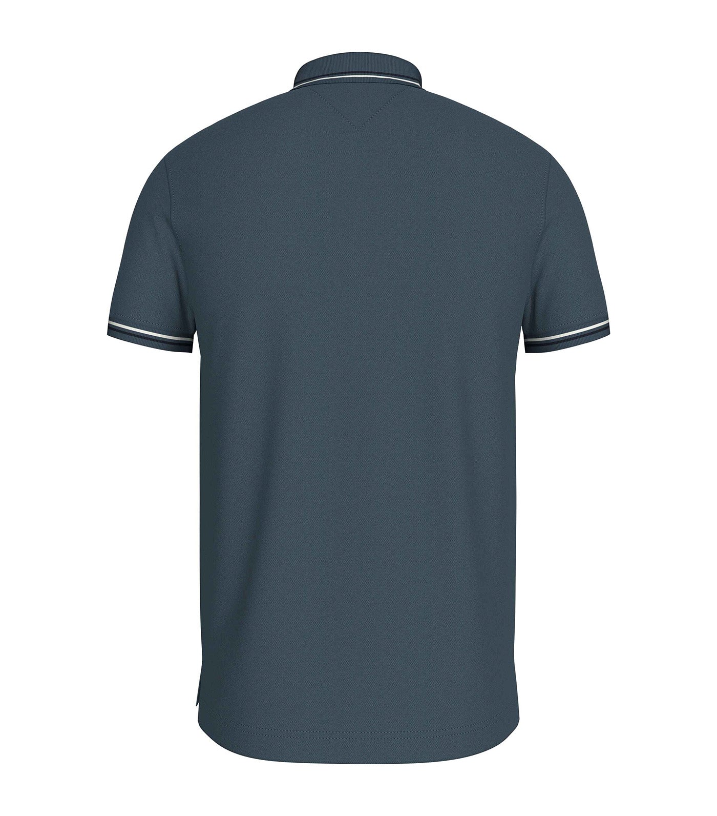 Men's Tipped Slim Fit Polo Aegean Sea