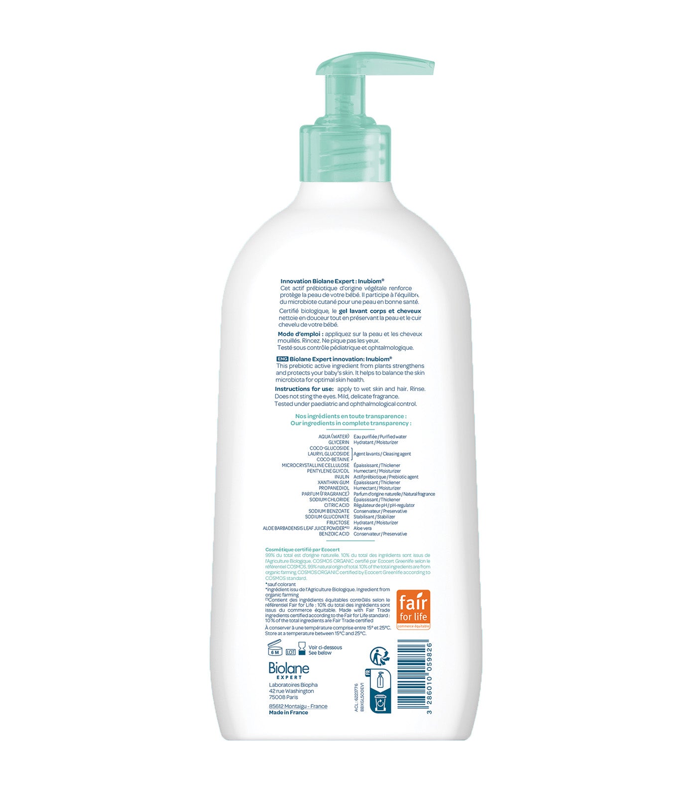 Expert BIO Organic Body and Hair Cleansing Gel 500ml