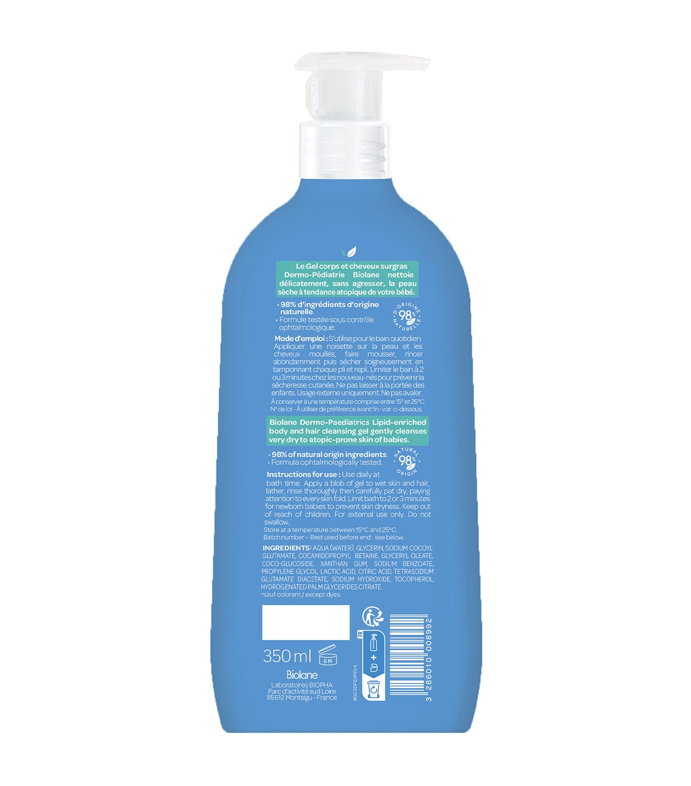 Dermo Pediatrics Lipid-Enriched Body and Hair Cleansing Gel 350ml