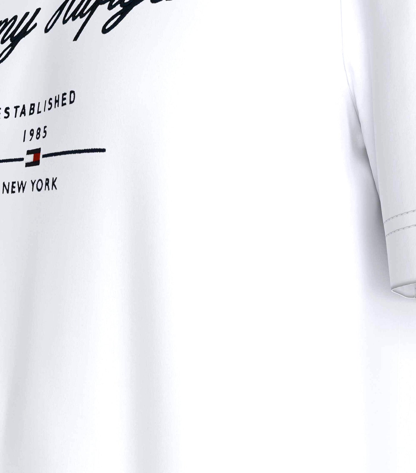 Men's Script Logo Tee White