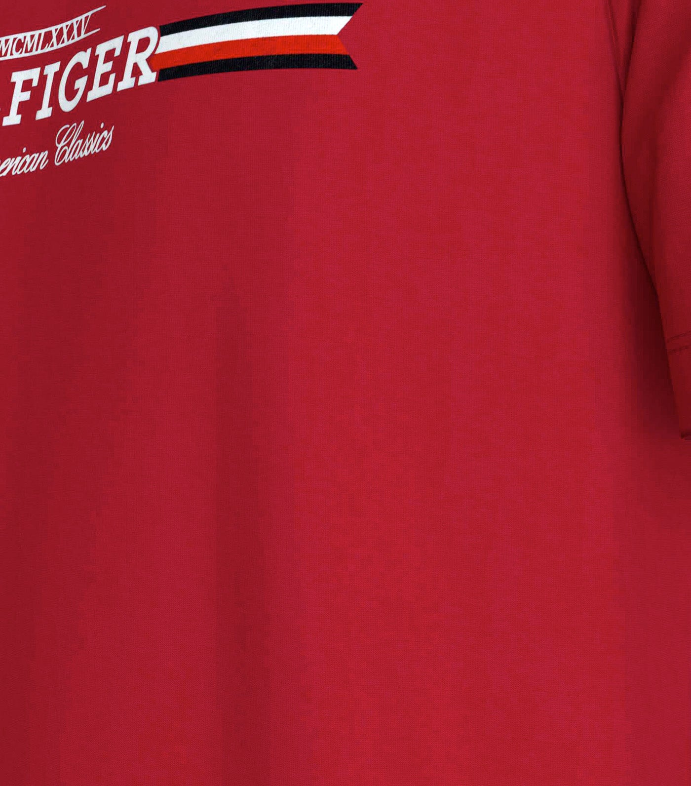 Men's Hilfiger Chest Stripe Tee Primary Red