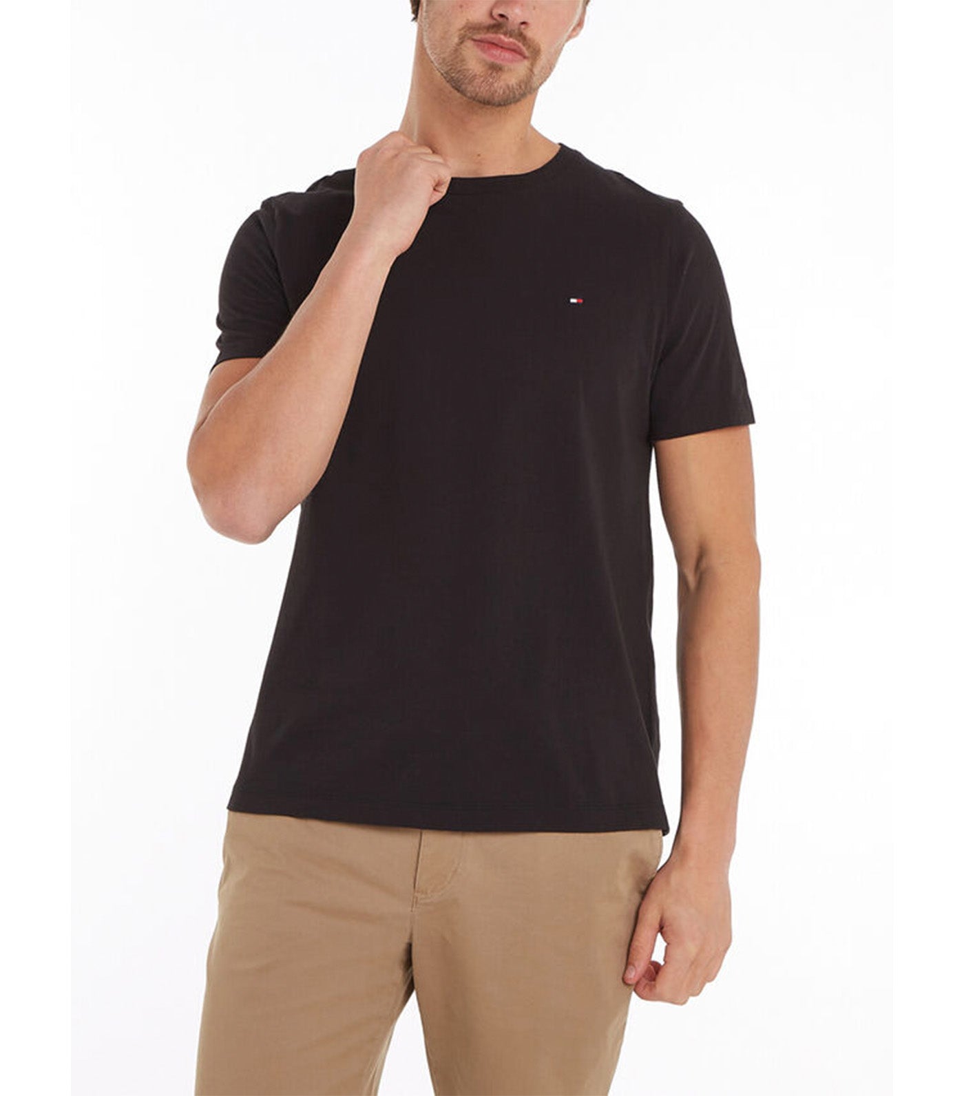 Men's Essential Regular Fit Solid Tee Black