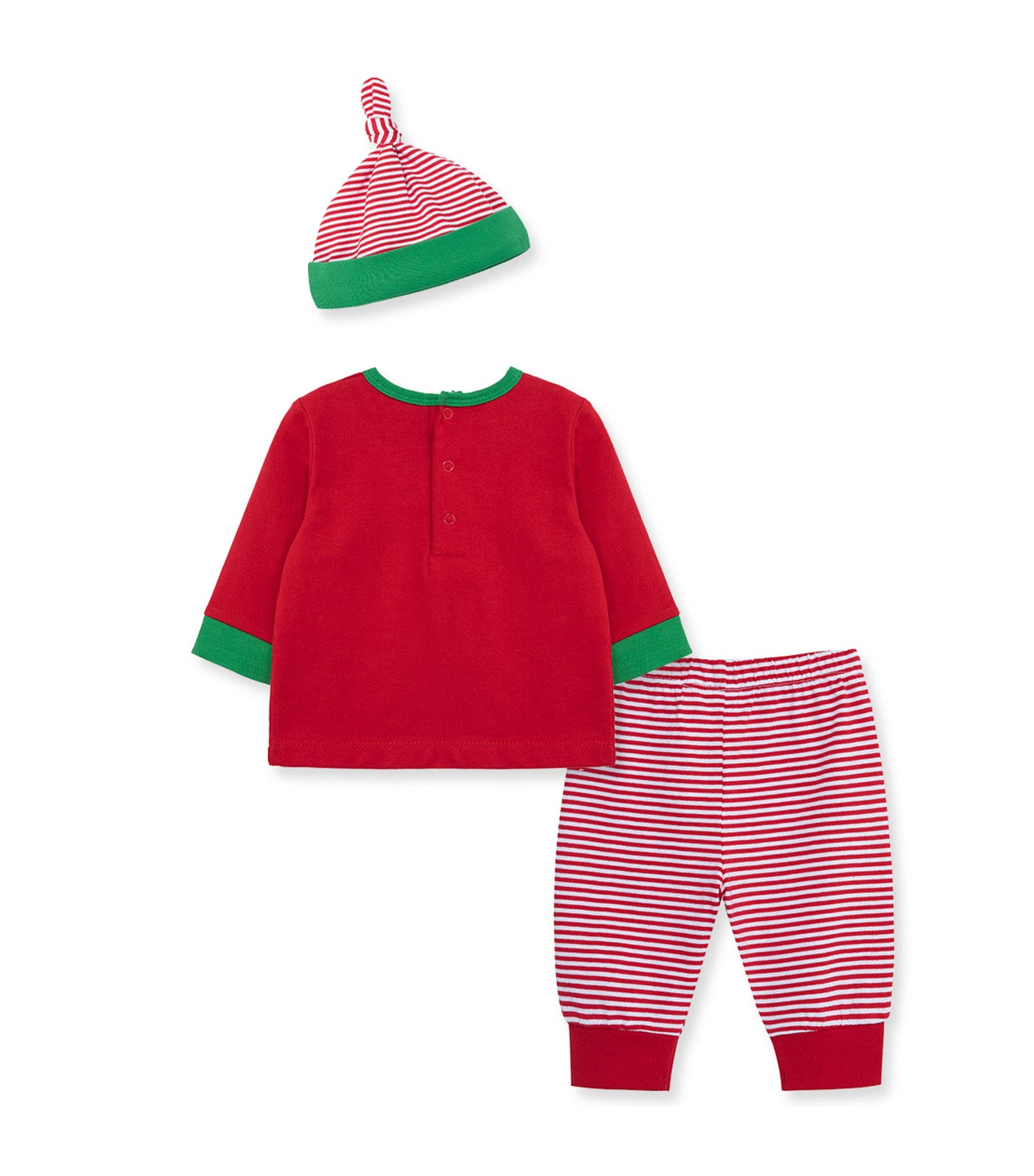 Deer Jogger Set and Hat Red