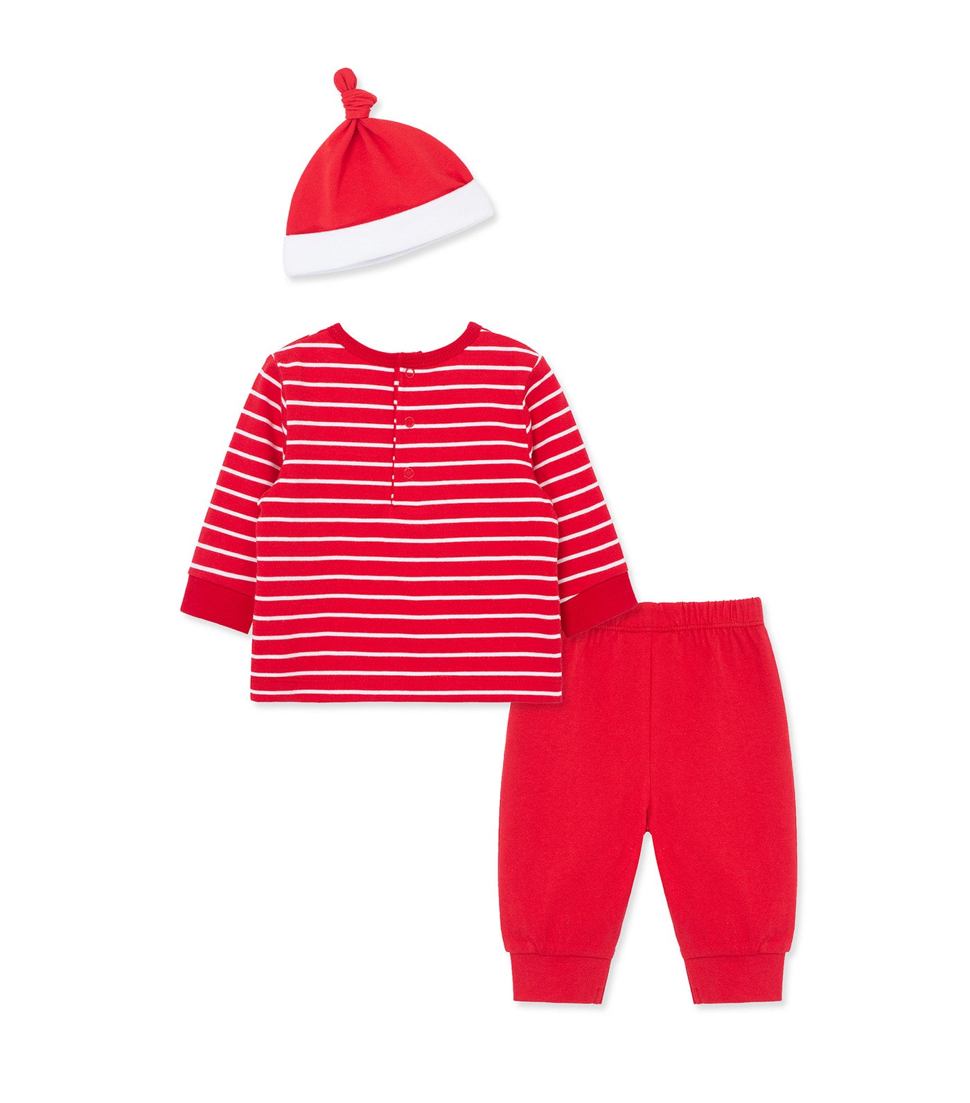 Santa Jogger Set and Hat Red