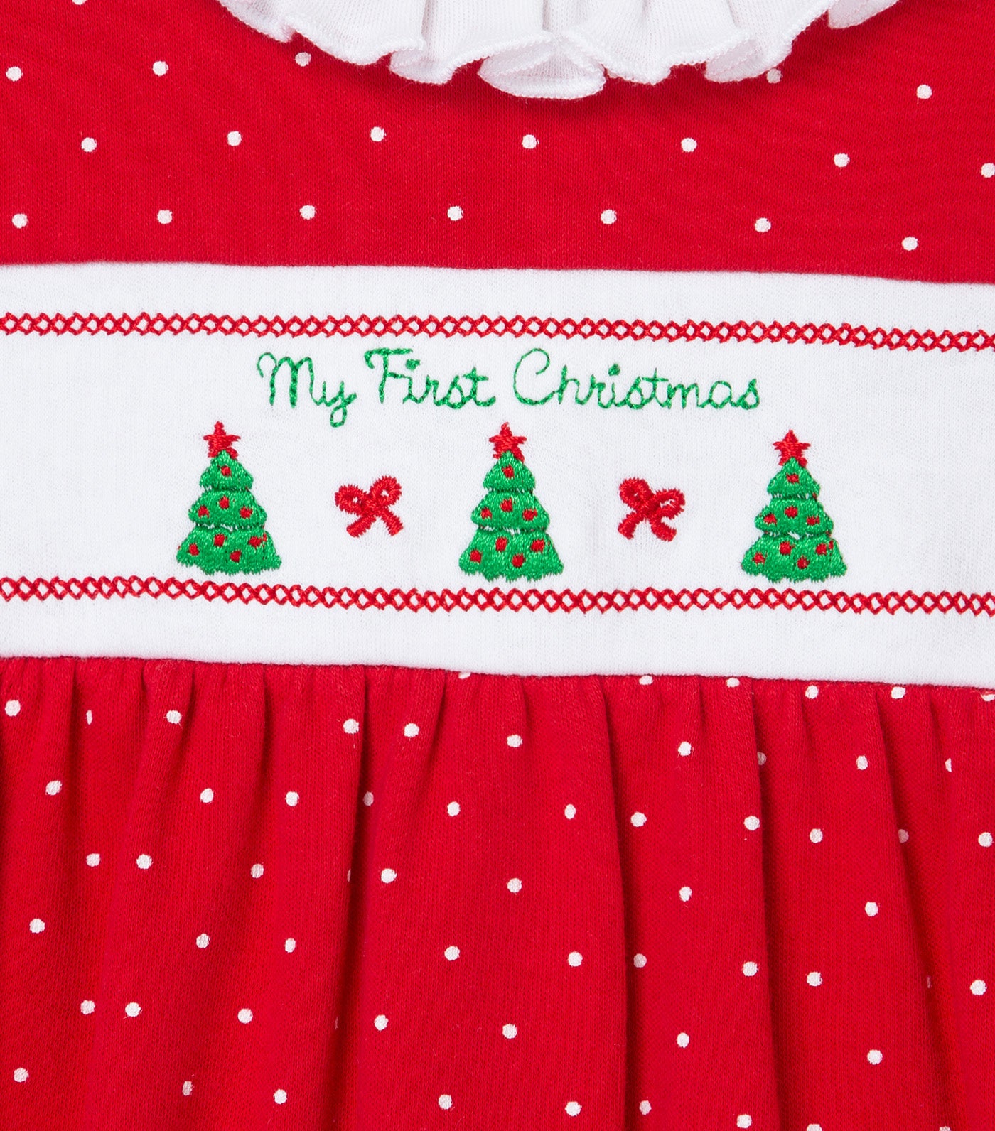 Dainty Trees Footie-Headband Red