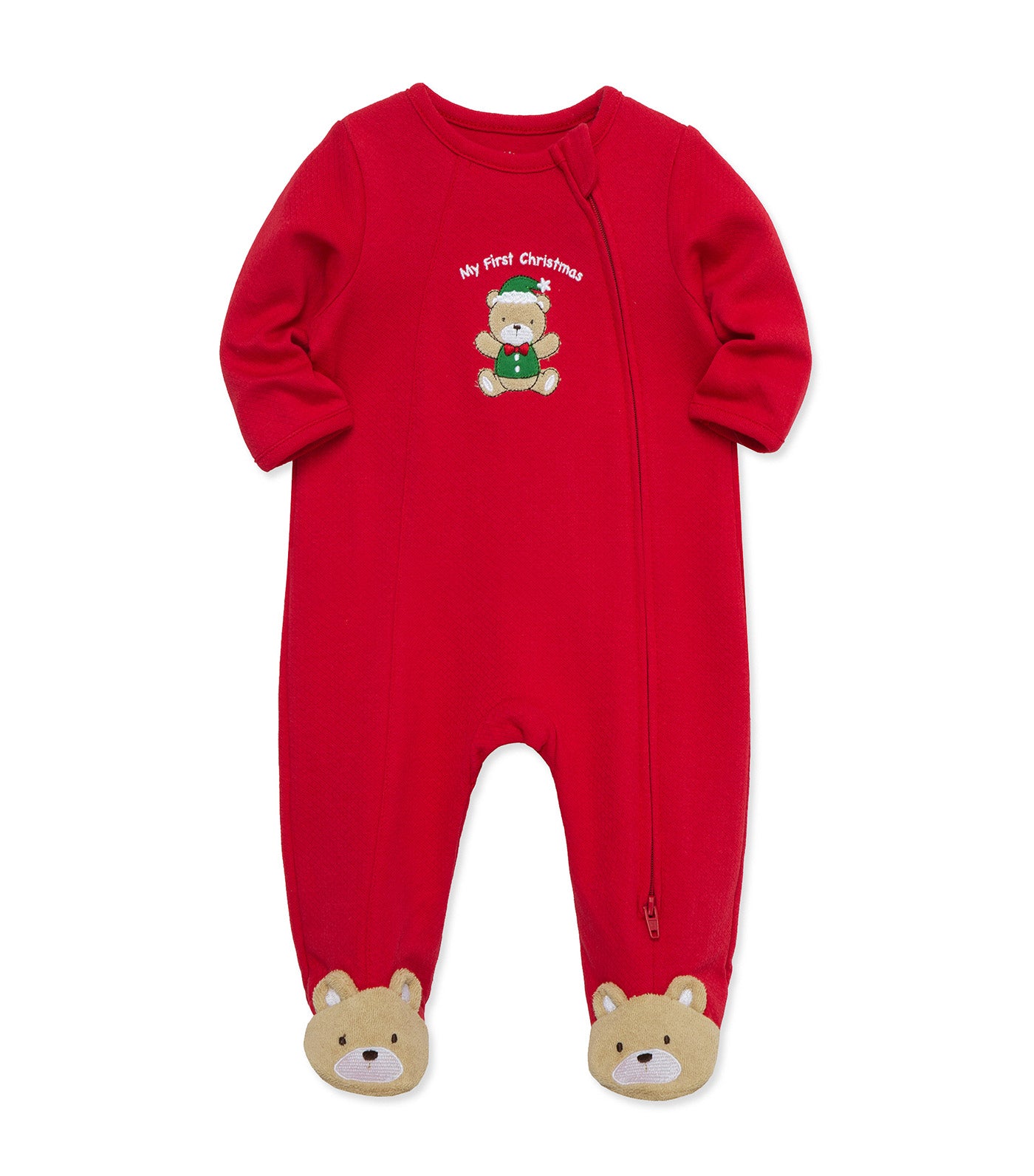 Holiday Bear Footie